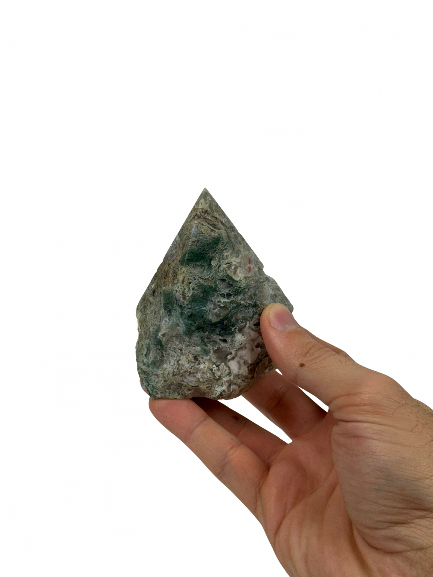 Moss Agate Top Polish - D