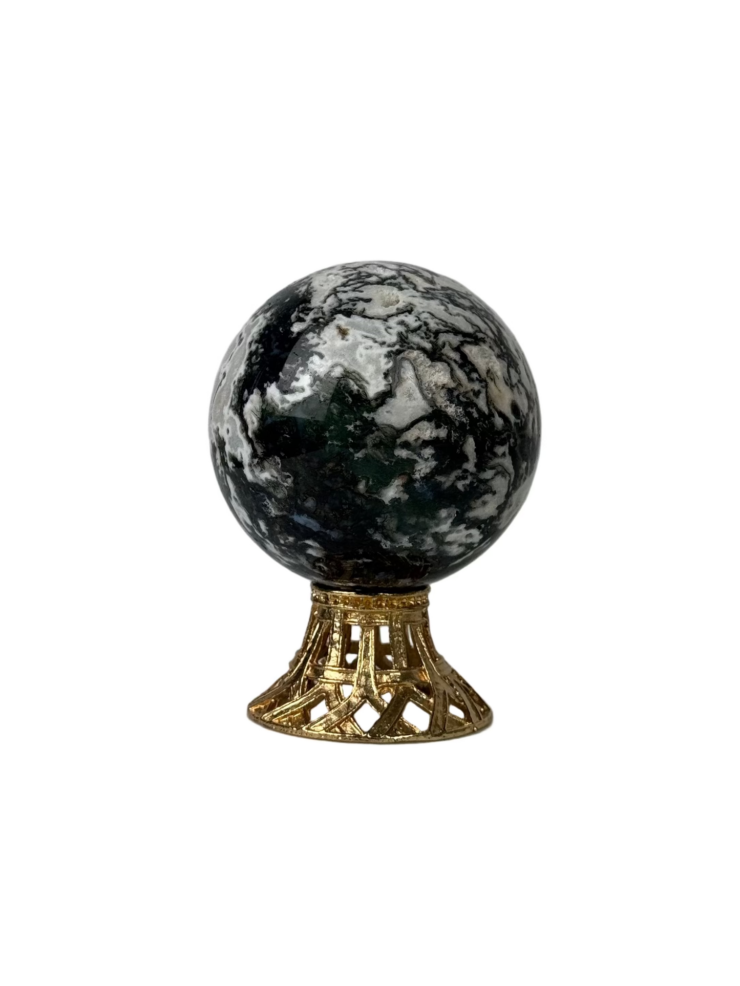 Moss Agate Sphere - A