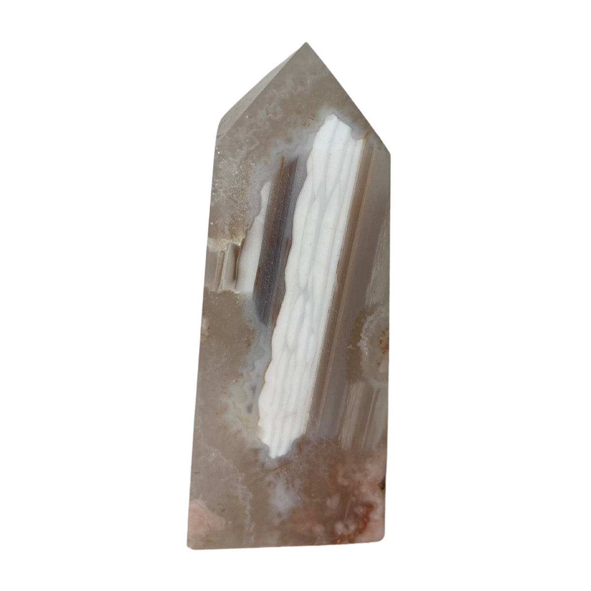 Pink Amethyst Flower Agate Tower
