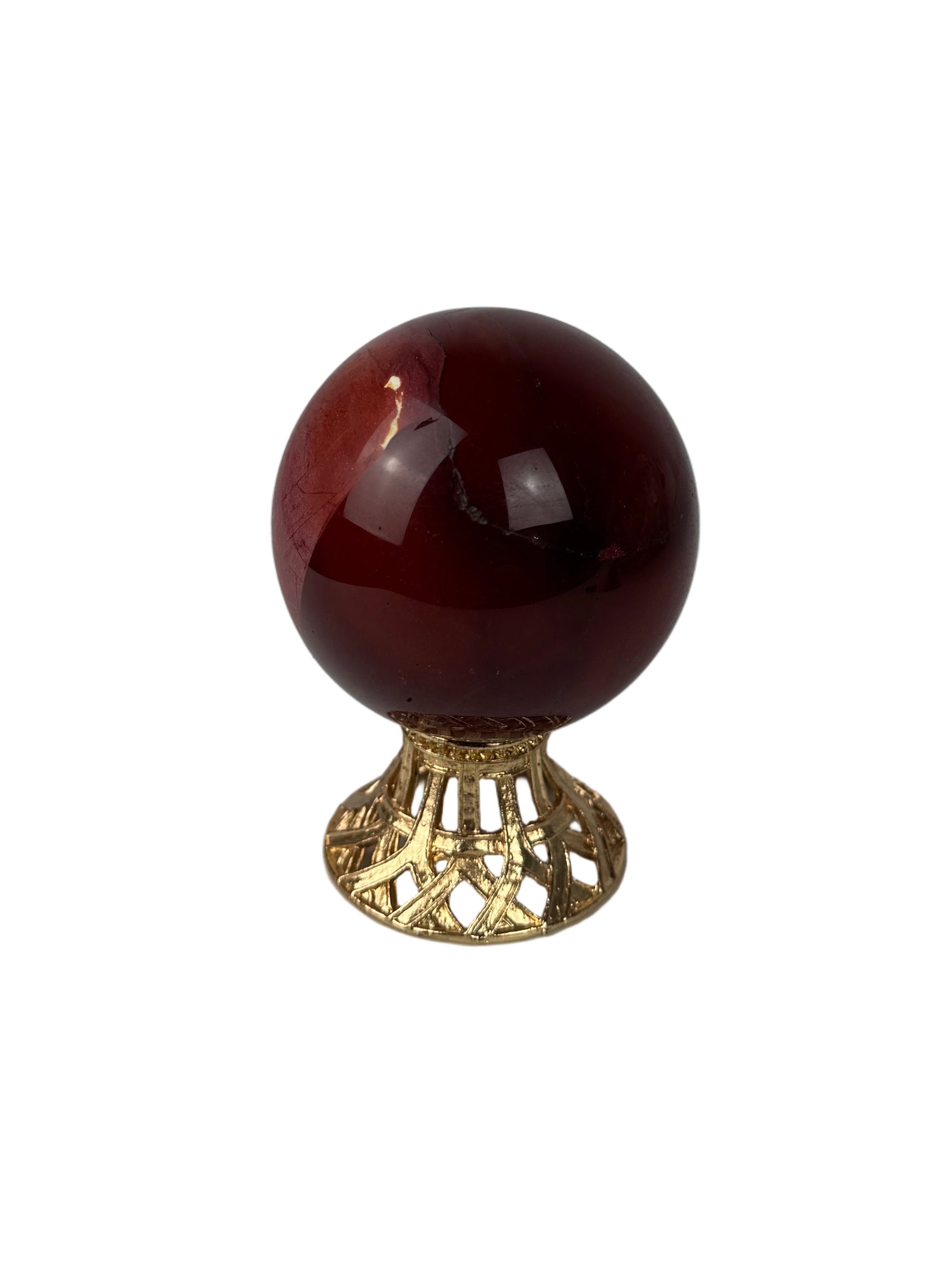 Mookaite sphere - natural, Australia, view 2 - The Crystal Showroom