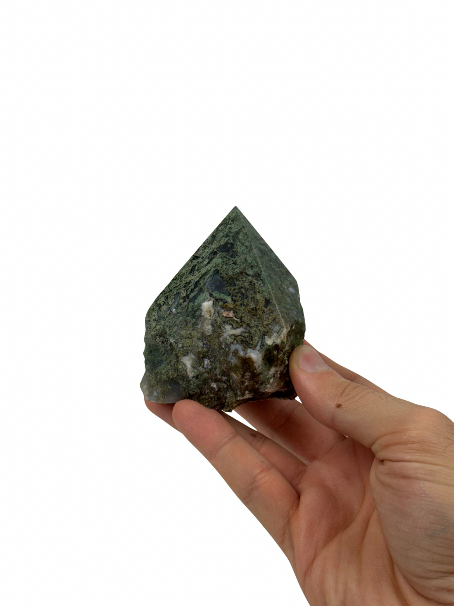 Moss Agate Top Polish - C
