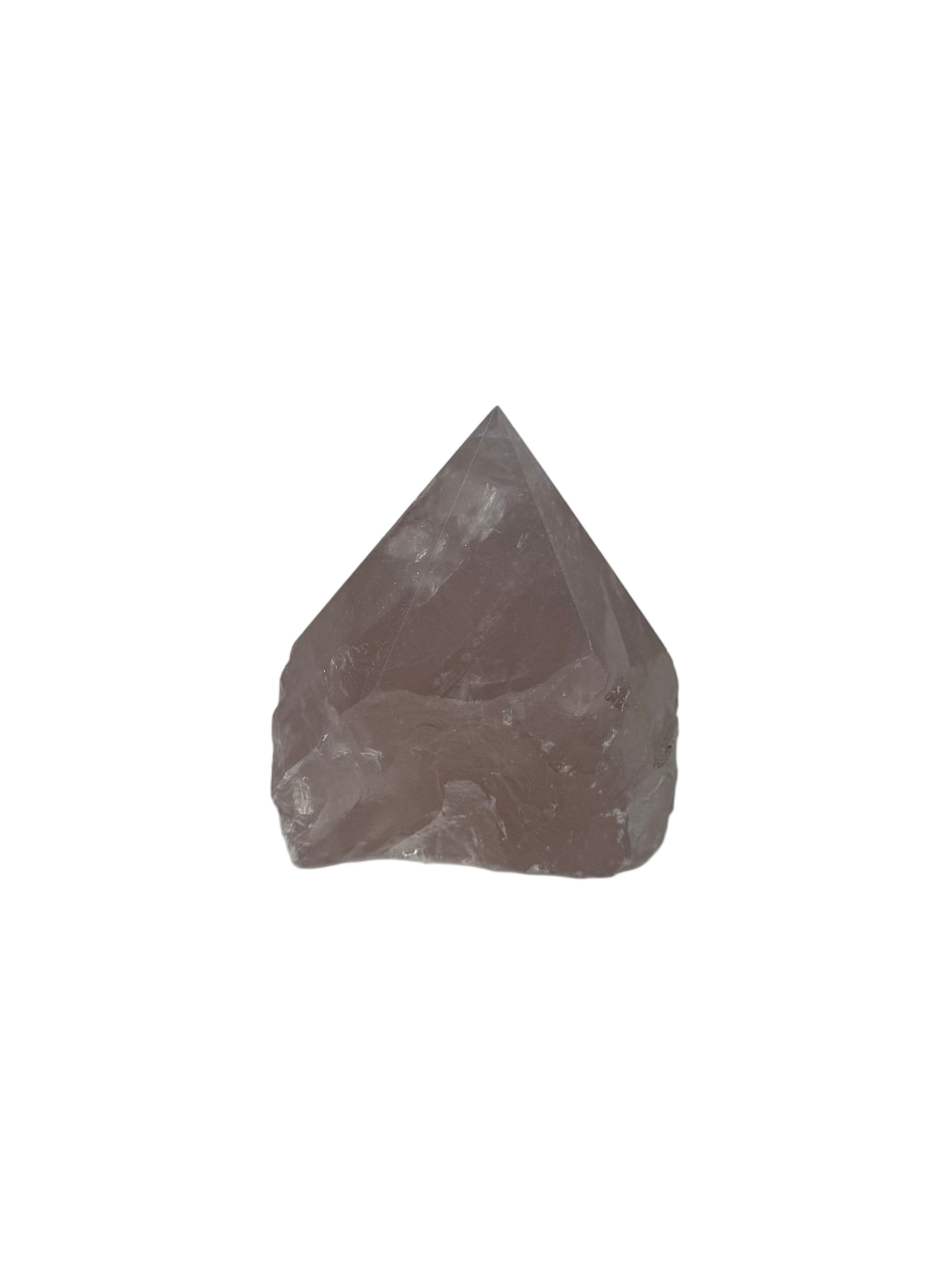 Rose quartz top polish - natural, Brazil - The Crystal Showroom