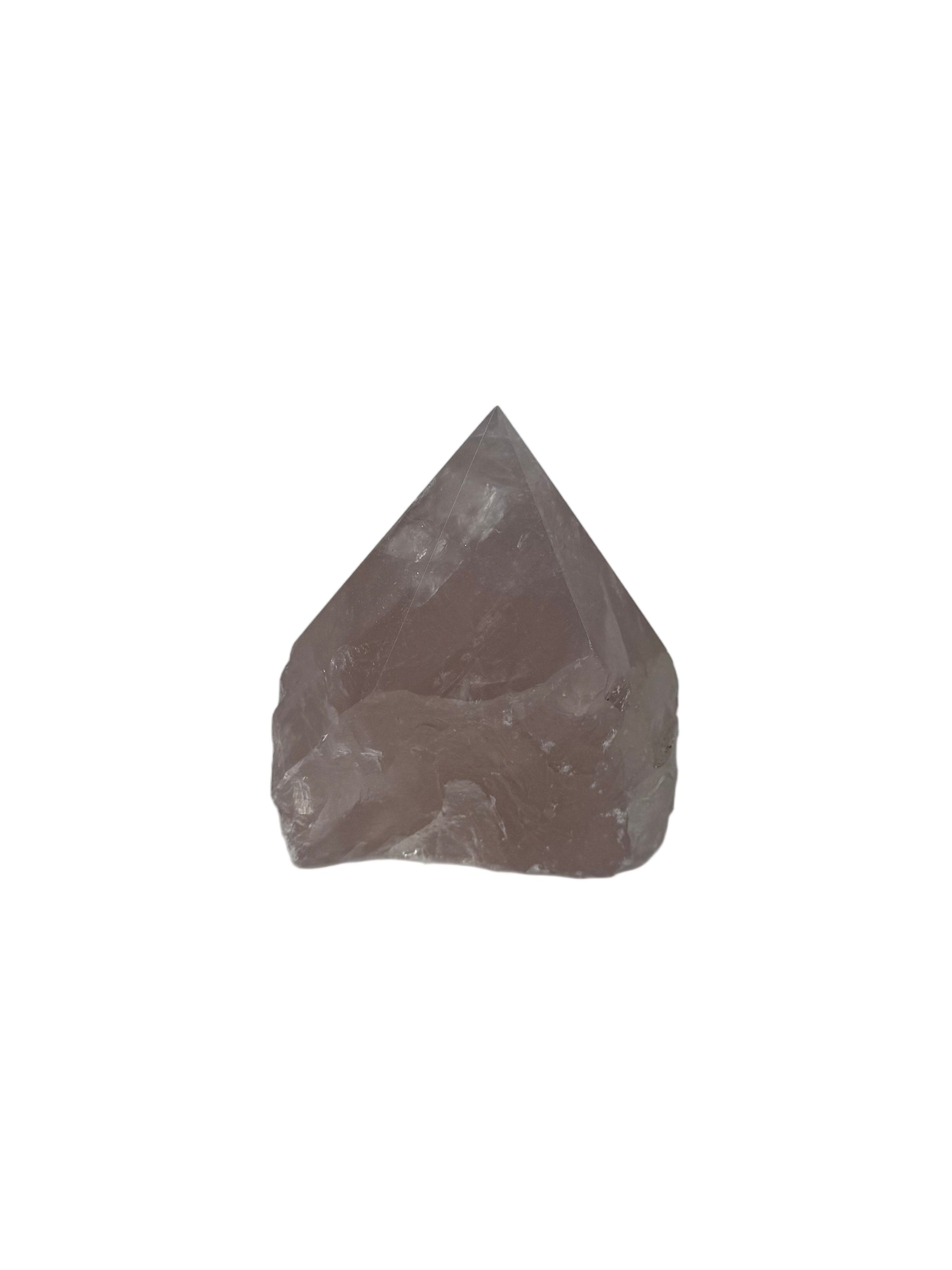 Rose quartz top polish - natural, Brazil - The Crystal Showroom