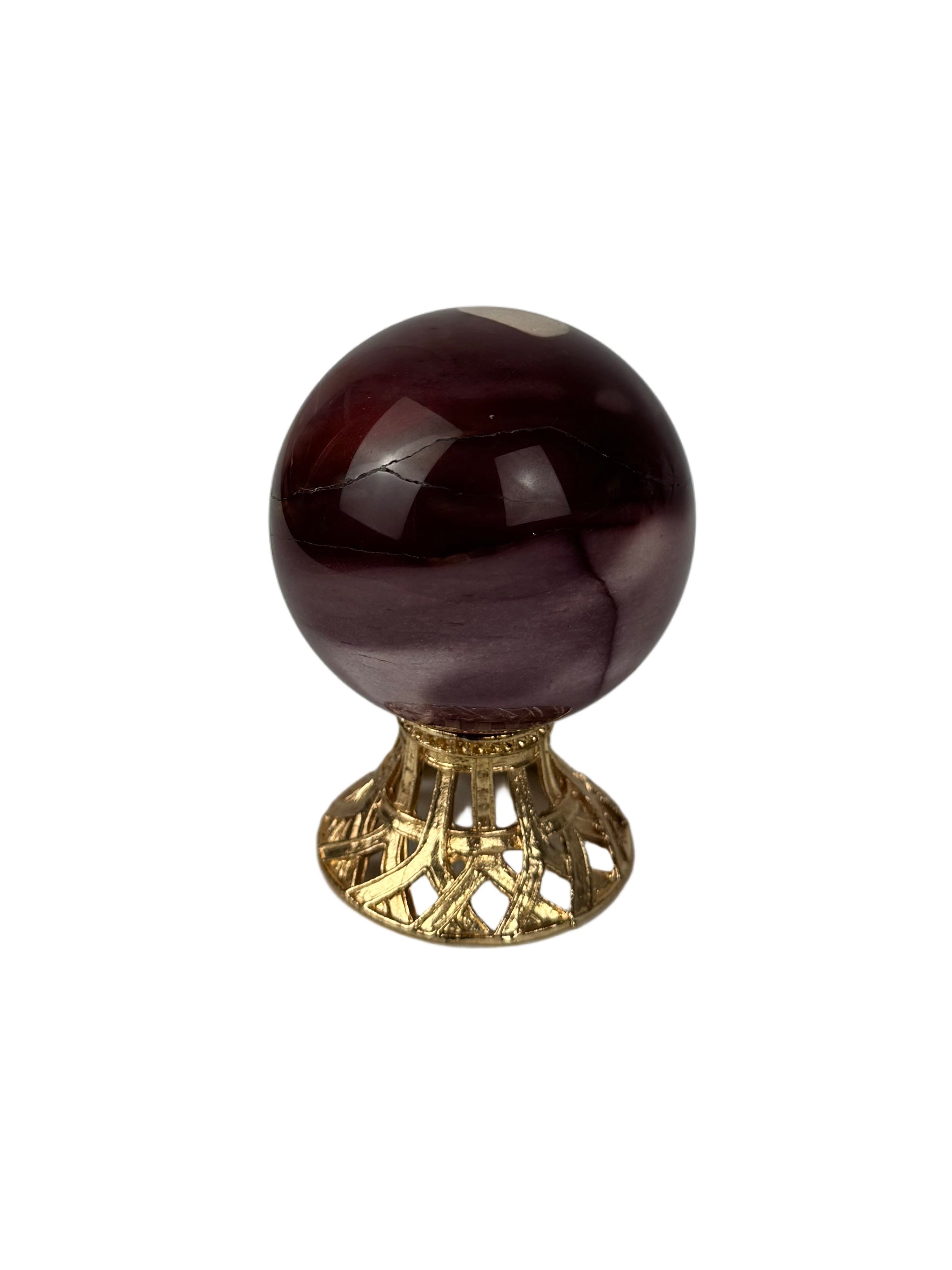 Mookaite sphere - natural, Australia, view 6 - The Crystal Showroom