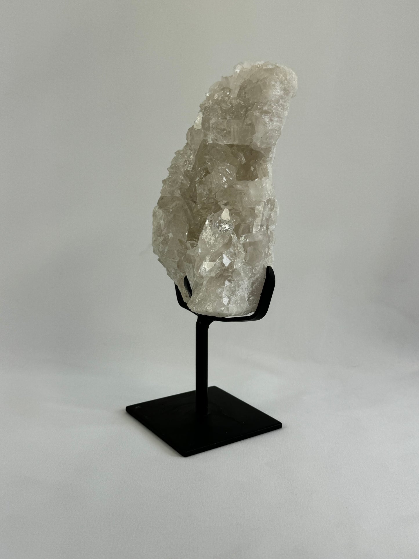 Clear Quartz Cluster on Stand