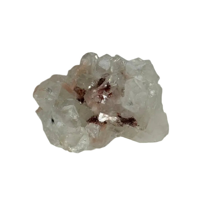 Apophyllite with stilbite and heulandite (B) — natural, India
