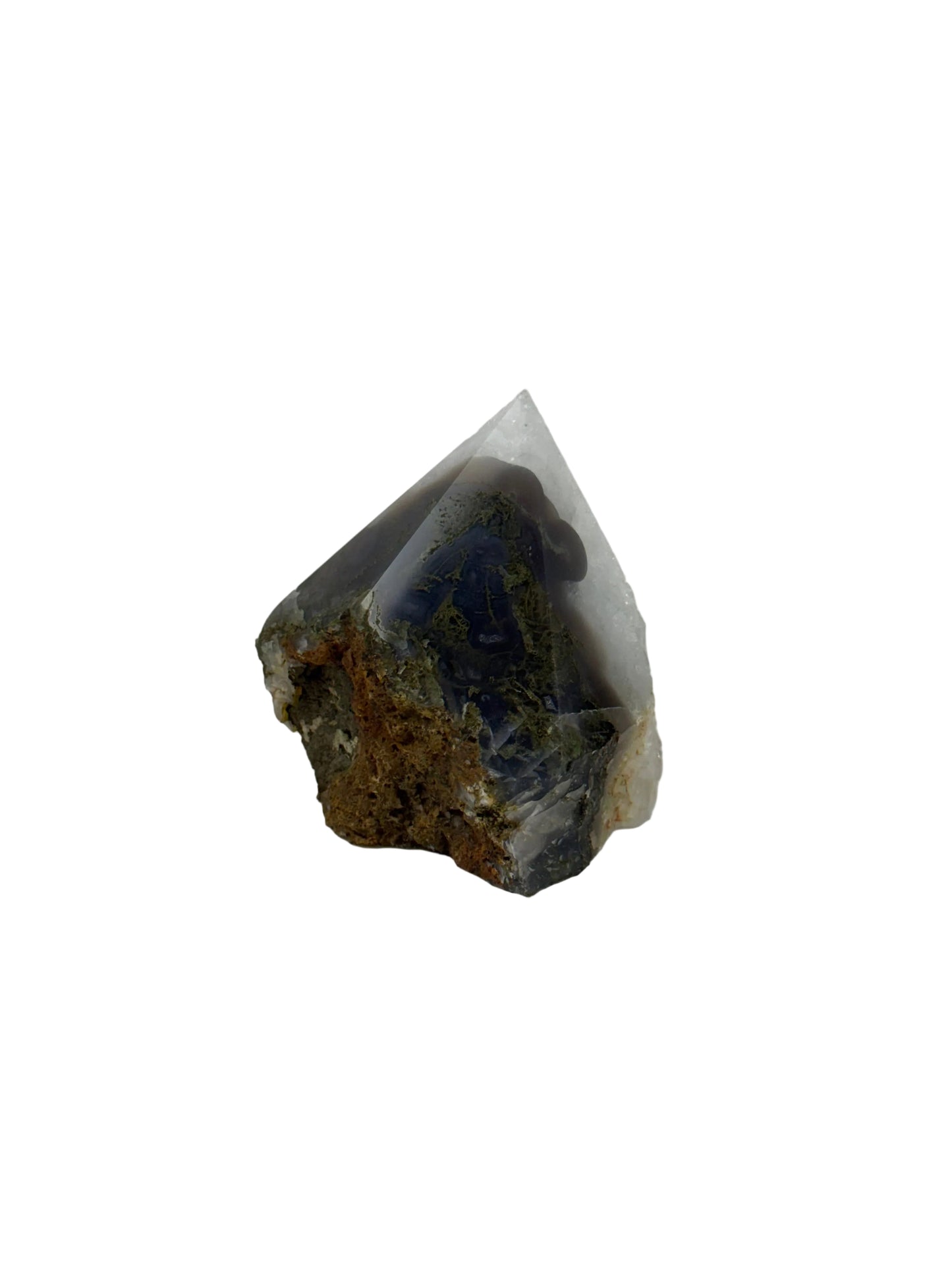 Moss Agate Top Polish - B