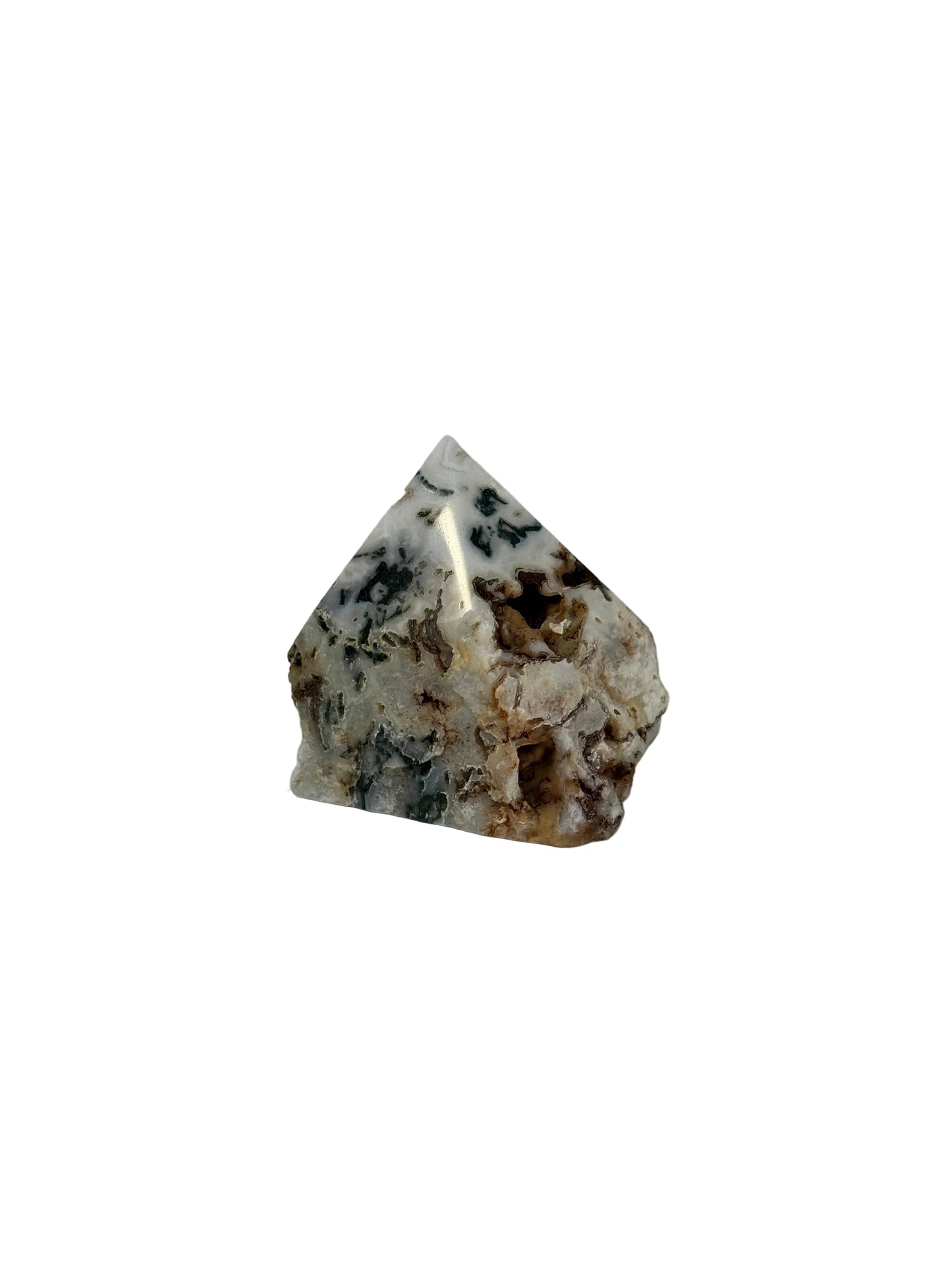 Moss Agate Top Polish - A