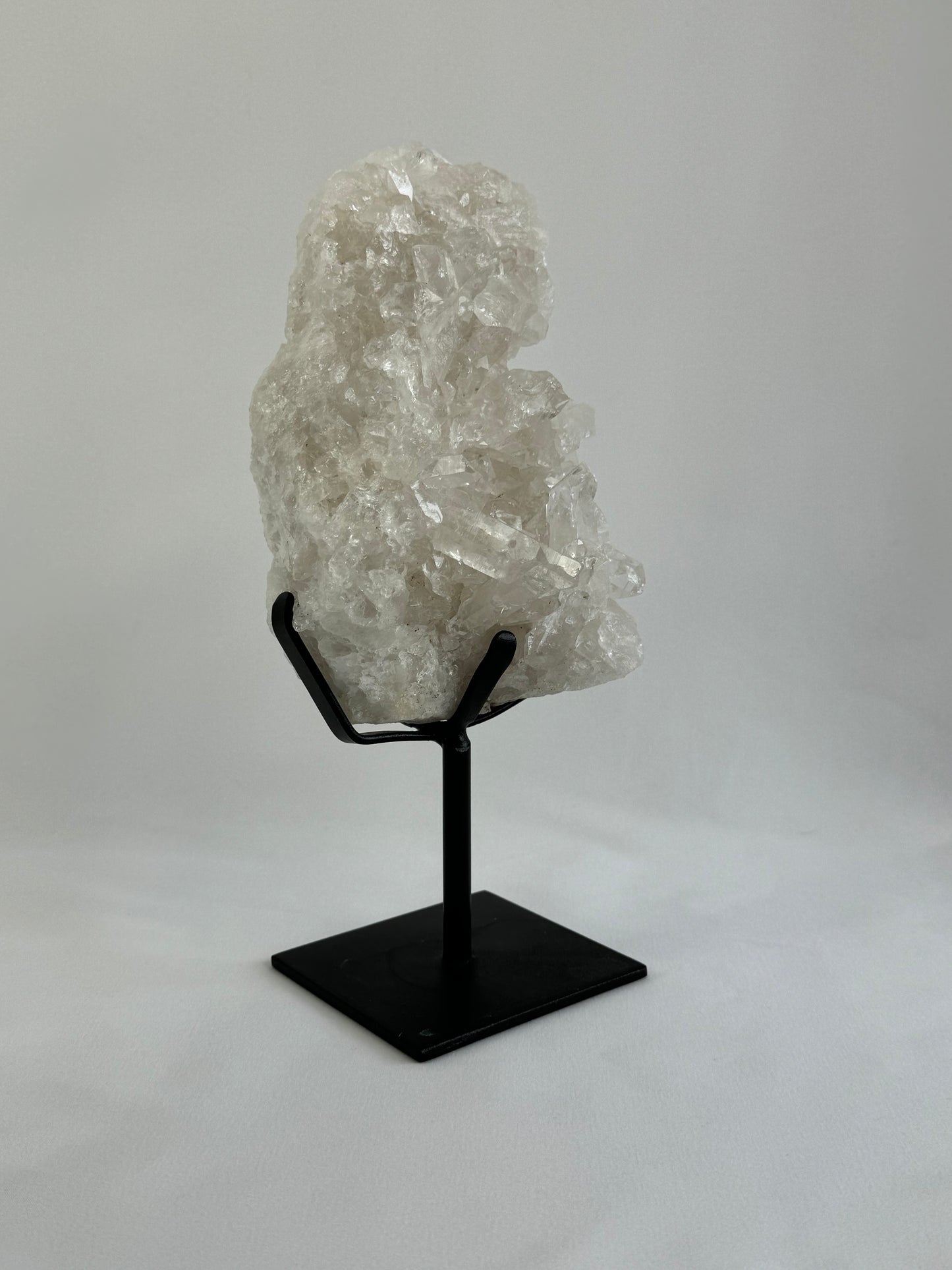 Clear Quartz Cluster on Stand