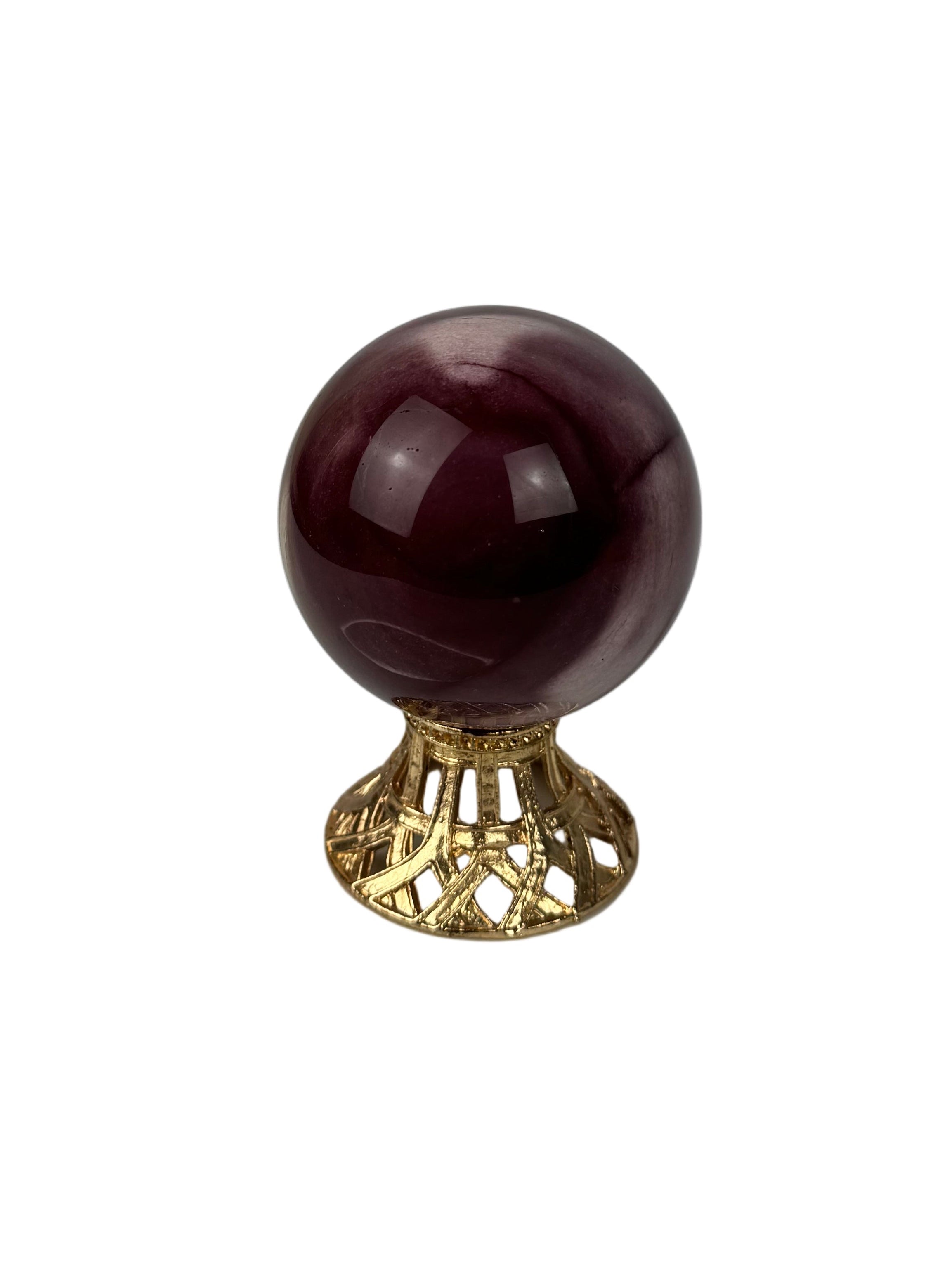 Mookaite sphere - natural, Australia, view 7 - The Crystal Showroom