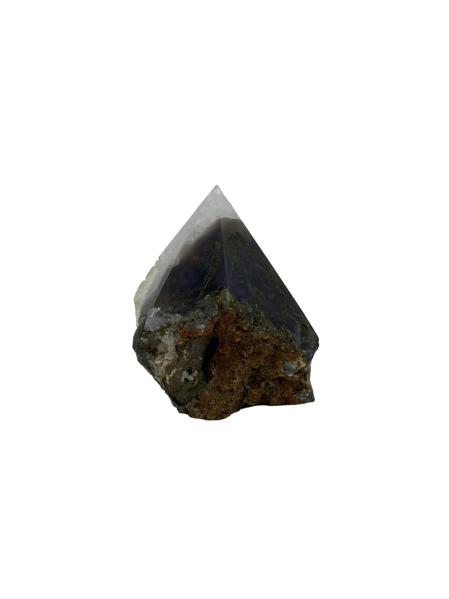Moss Agate Top Polish - B