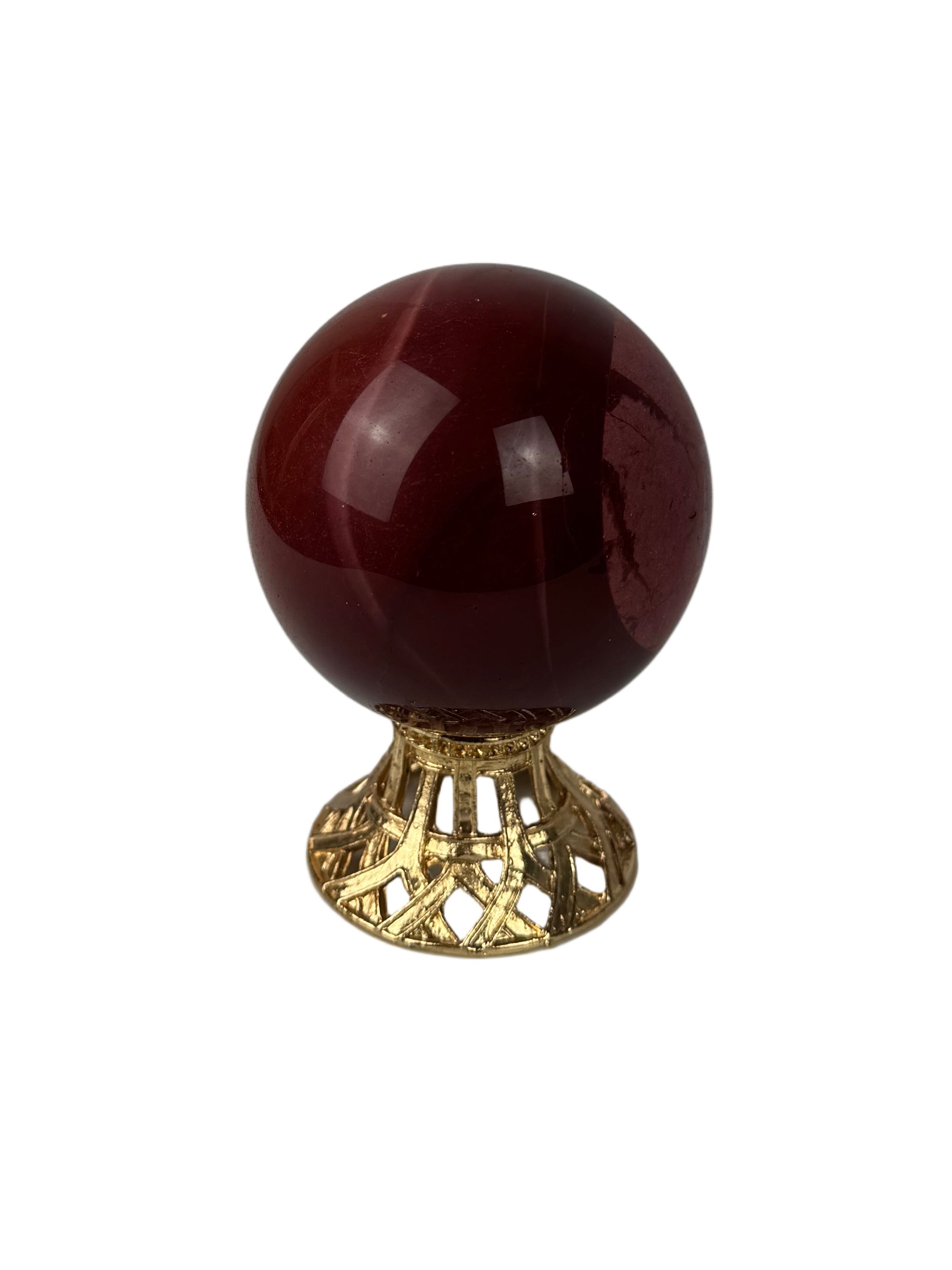 Mookaite sphere - natural, Australia, view 5 - The Crystal Showroom