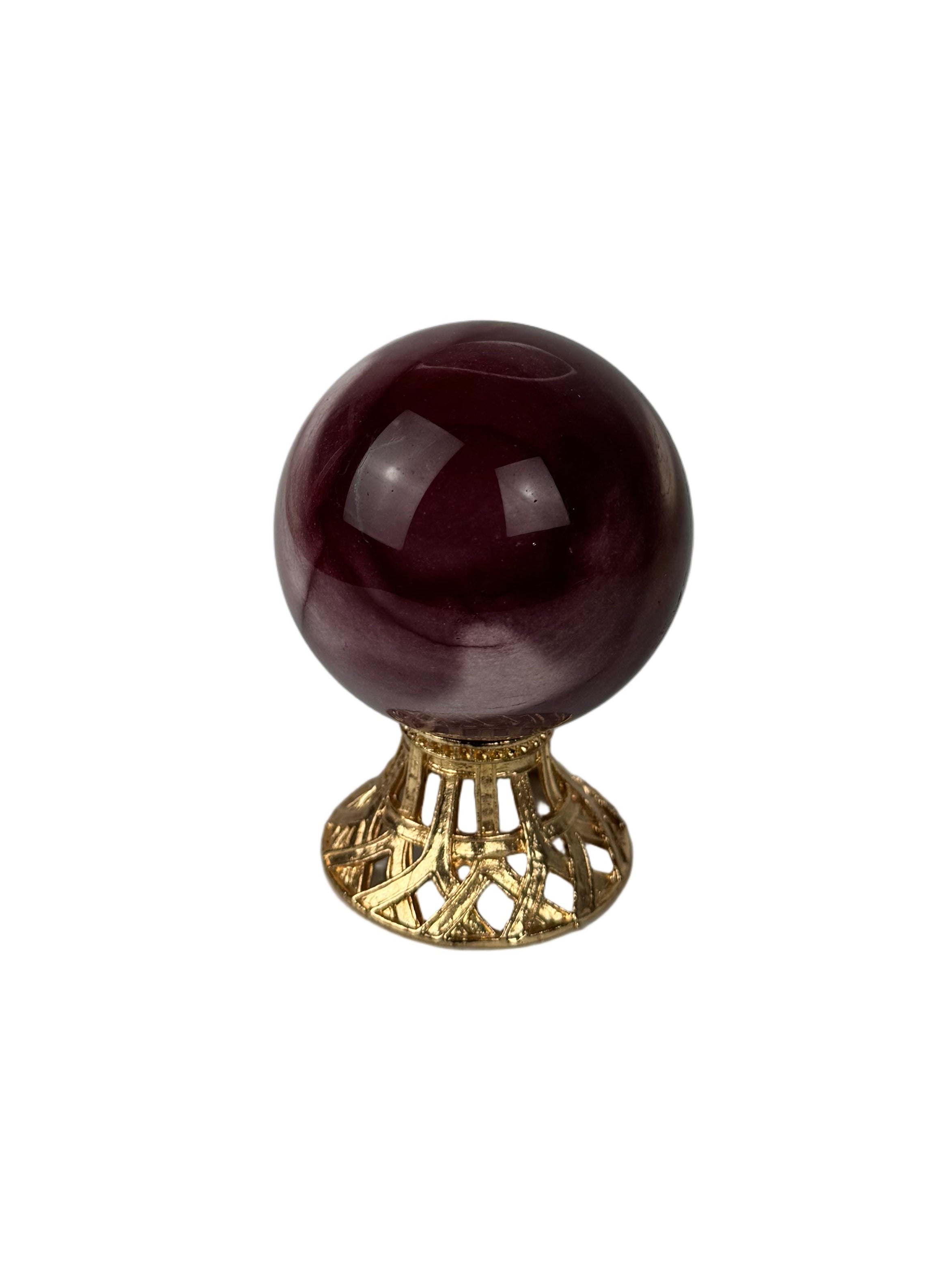 Mookaite sphere - natural, Australia, view 2 - The Crystal Showroom