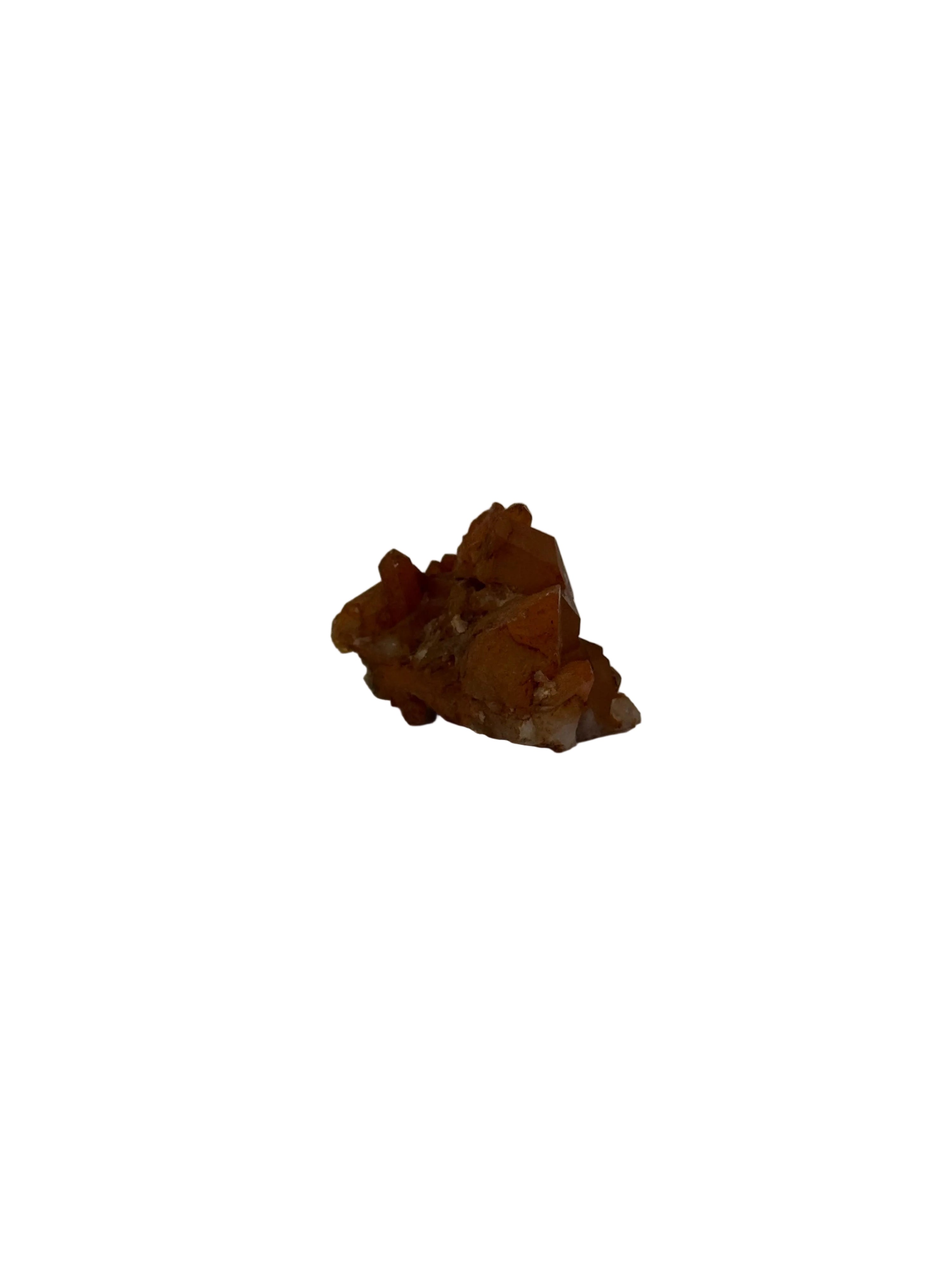 Tangerine quartz - natural, Brazil, view 4 - The Crystal Showroom