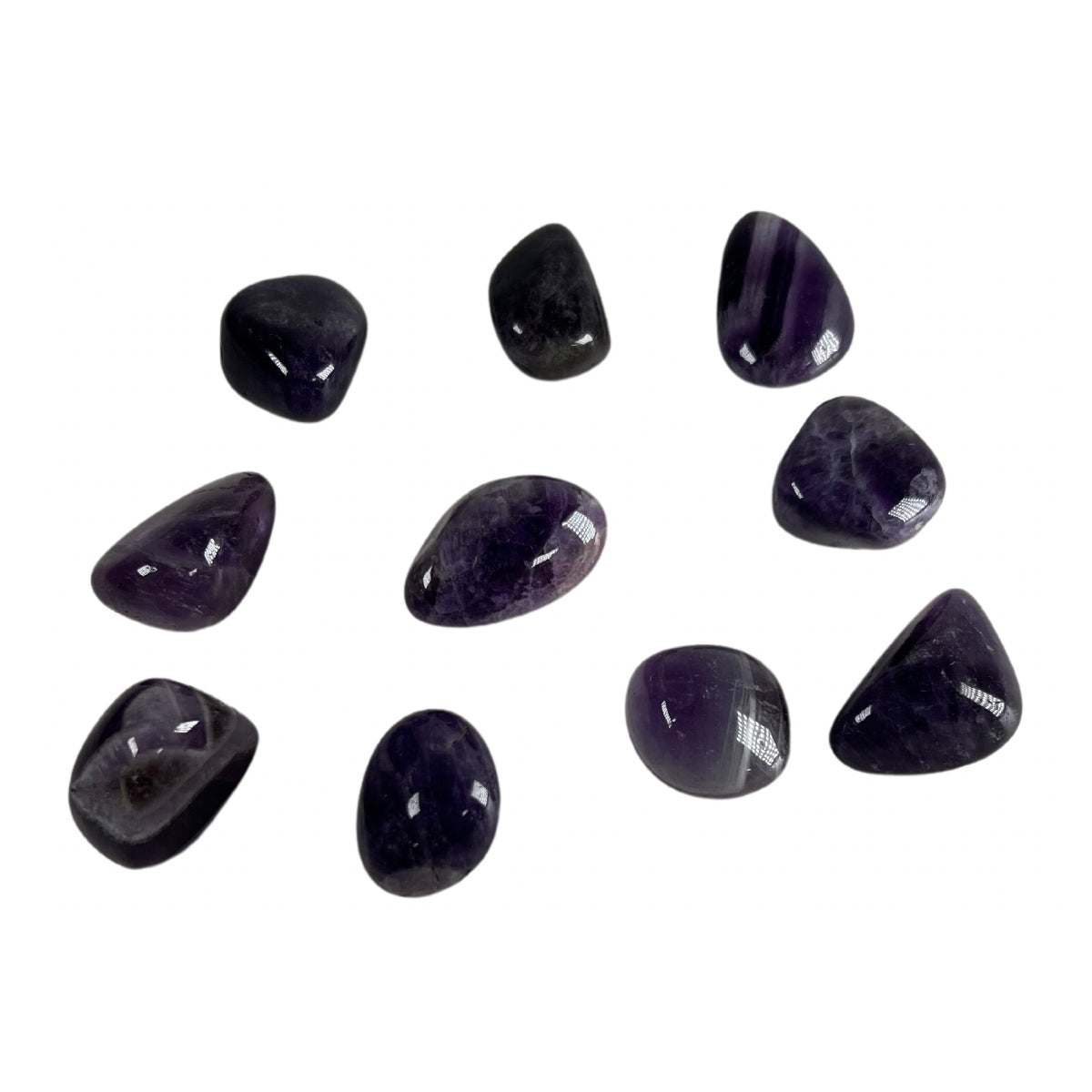 Dream amethyst tumble - natural, China, view 2 - The Crystal Showroom