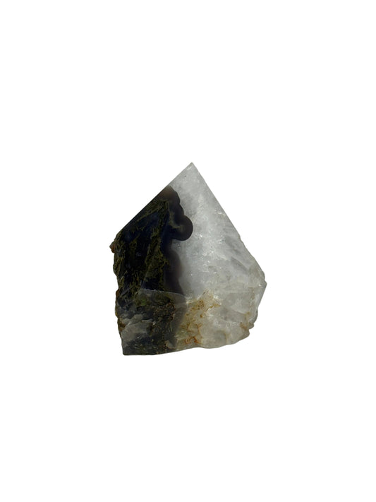Moss Agate Top Polish - B