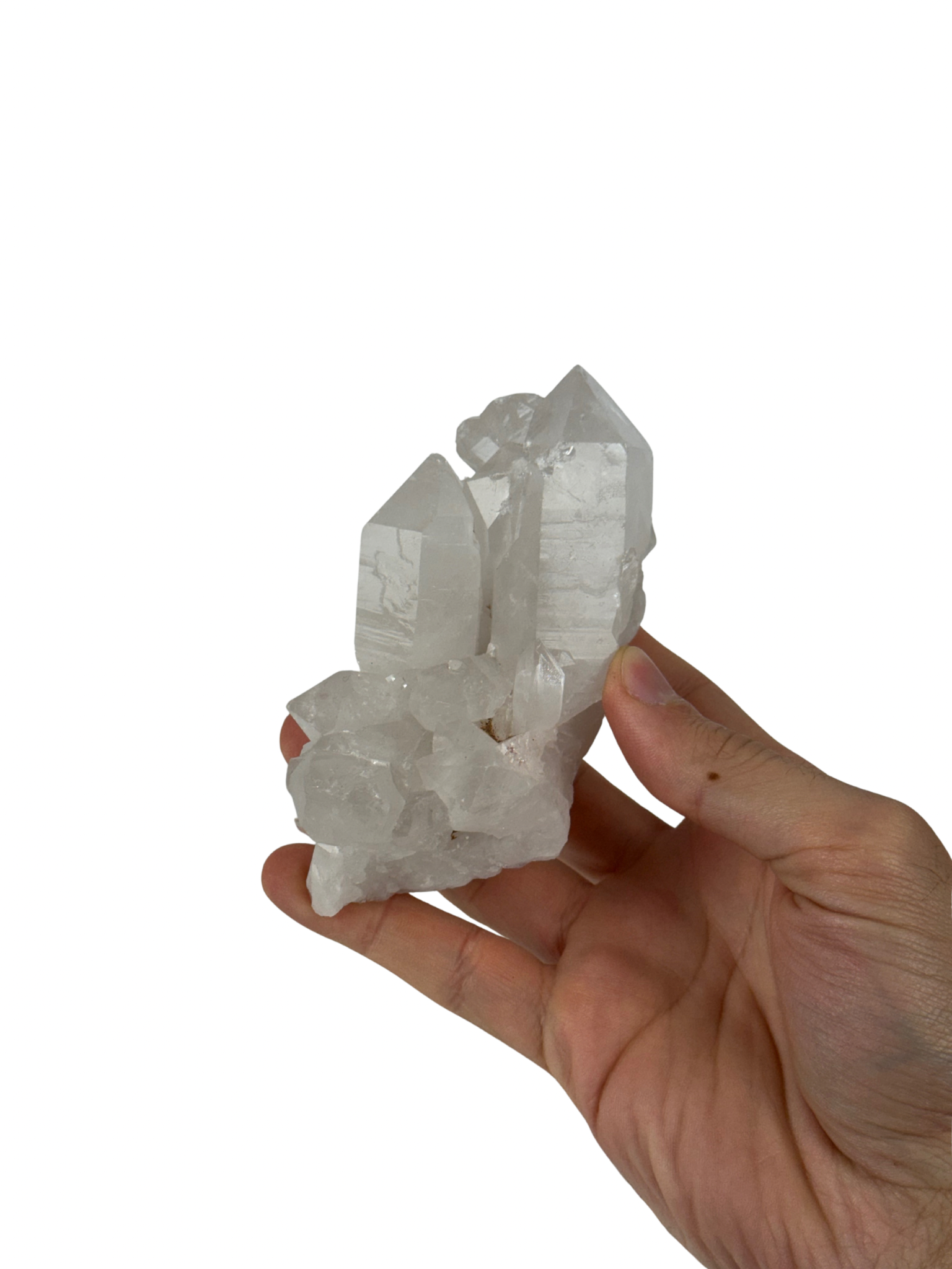 Clear quartz cluster - natural, Brazil, view 7 - The Crystal Showroom
