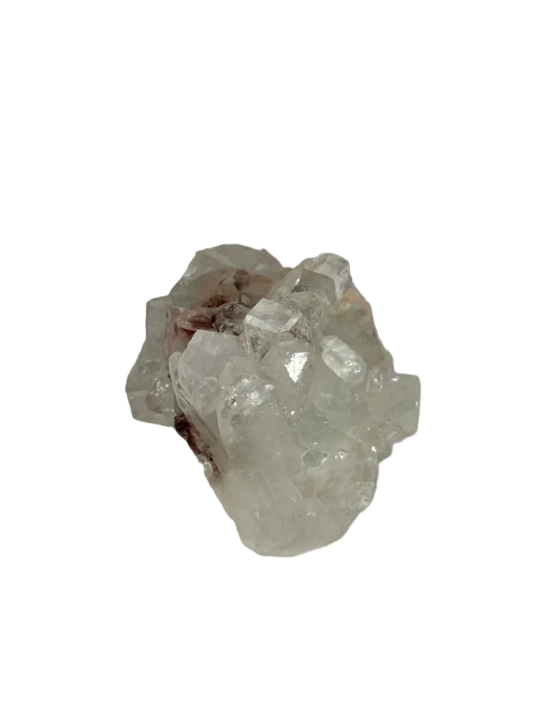 Apophyllite with stilbite and heulandite (B) — natural, India