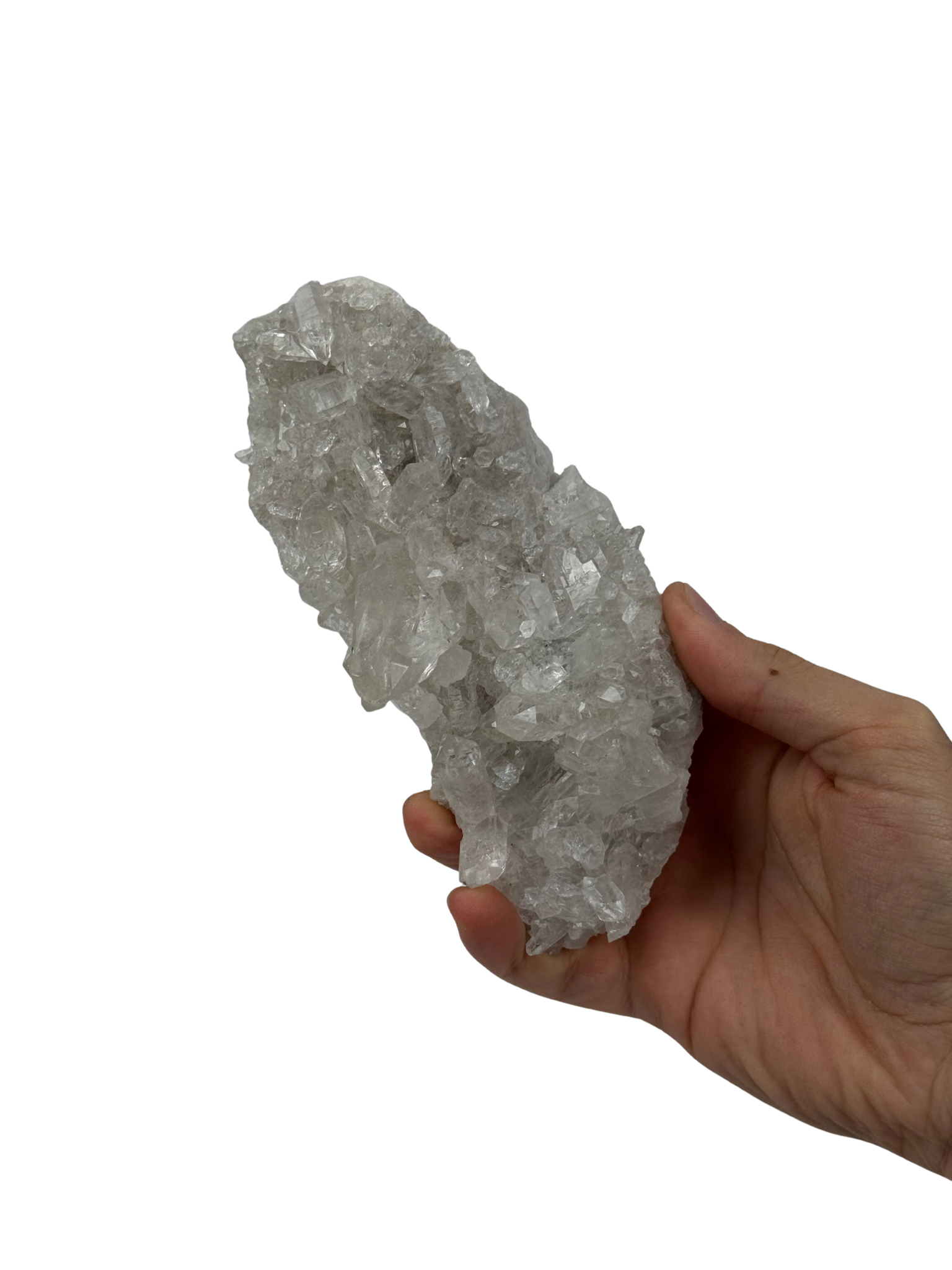 Clear quartz cluster, view 5 - The Crystal Showroom