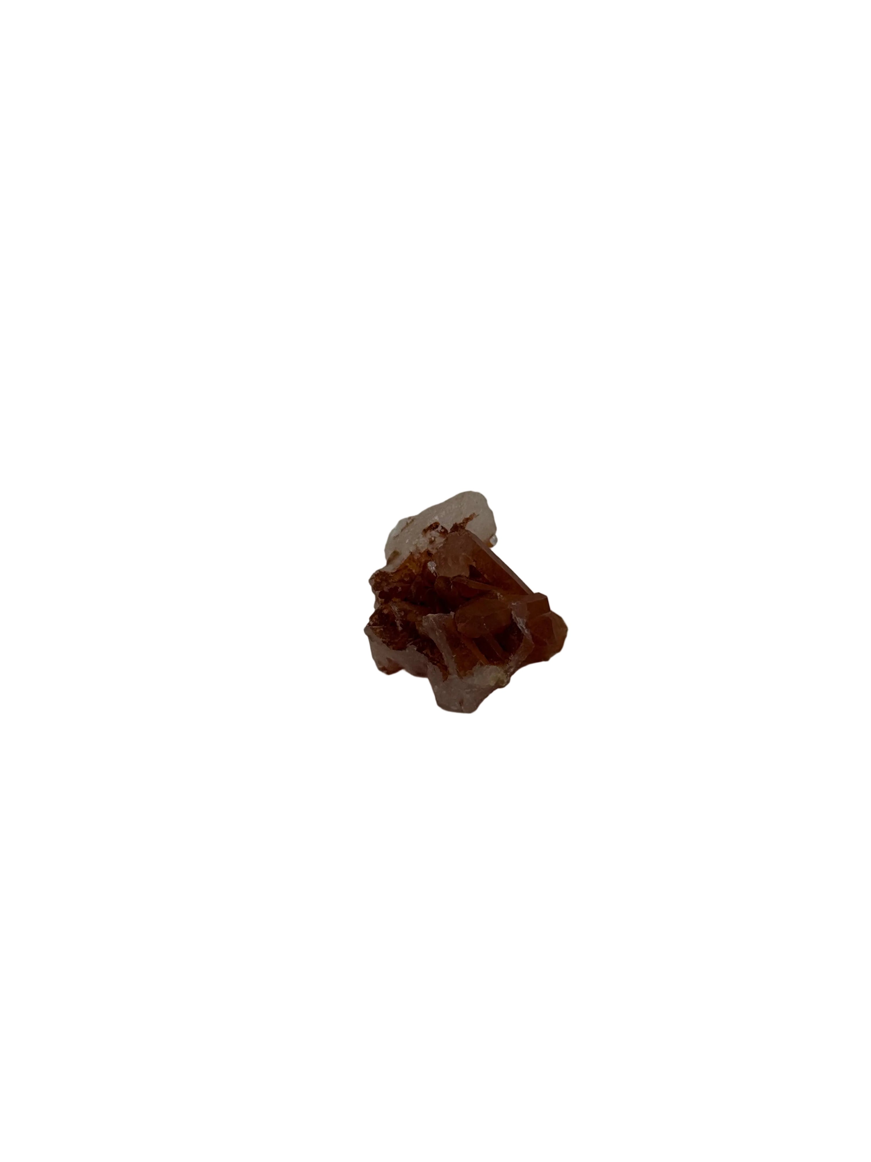 Tangerine quartz cluster - natural, Brazil, view 5 - The Crystal Showroom