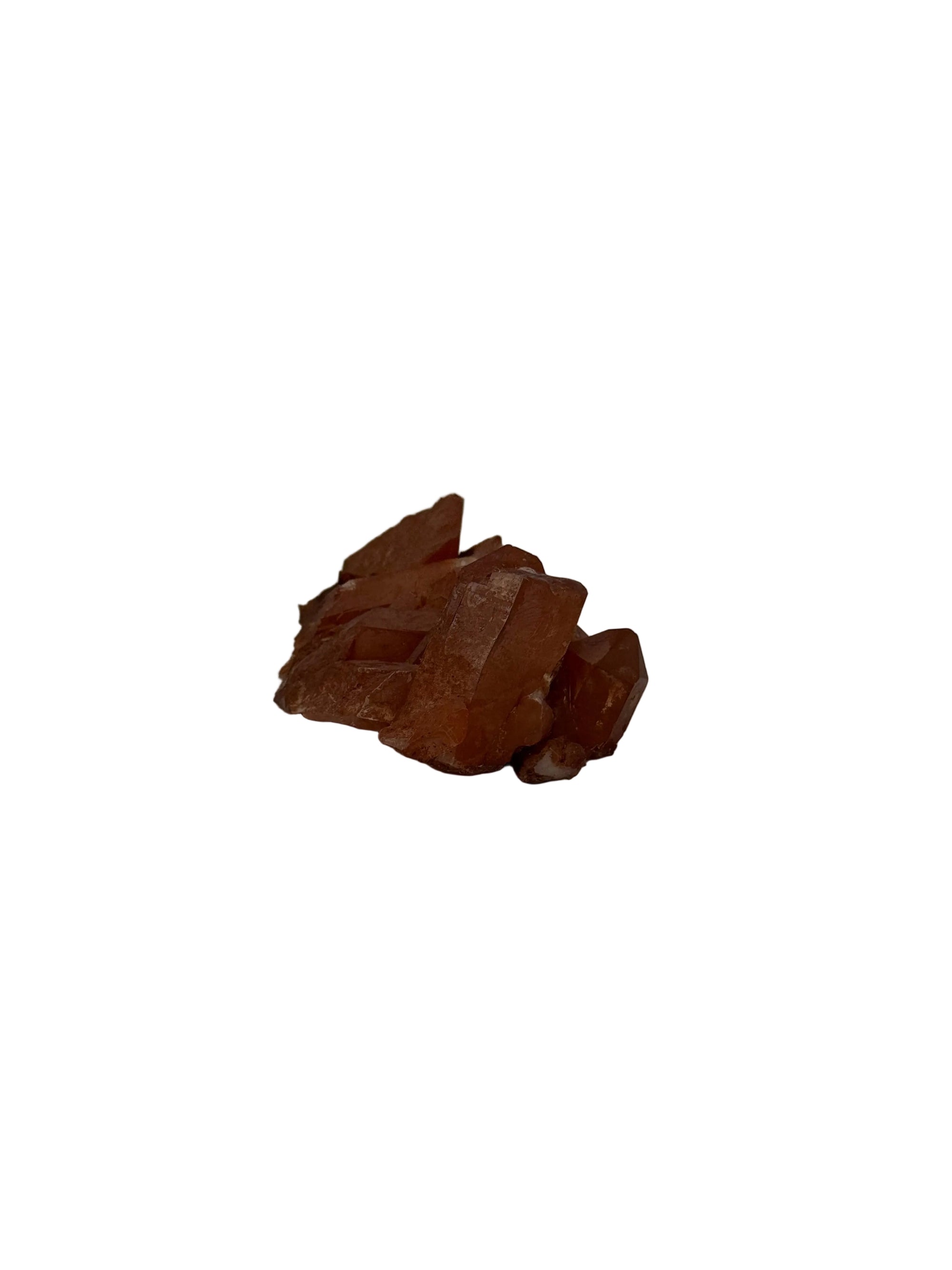 Tangerine quartz cluster - natural, Brazil, view 2 - The Crystal Showroom
