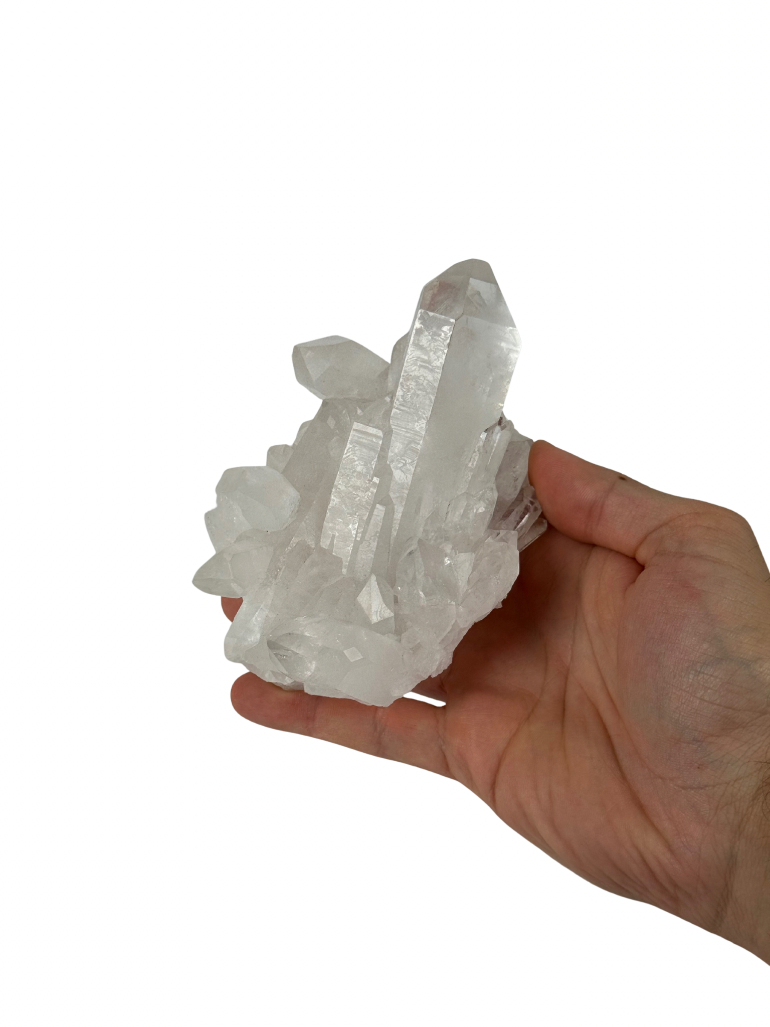 Clear quartz cluster - natural, Brazil, view 6 - The Crystal Showroom