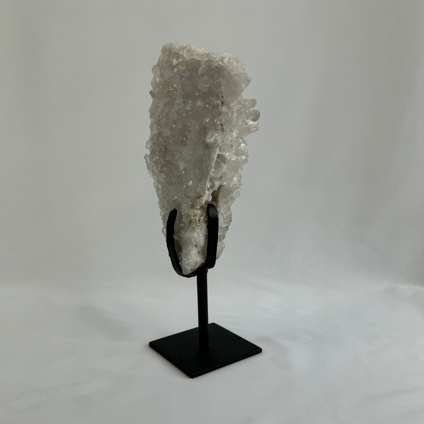 Clear Quartz Cluster on Stand