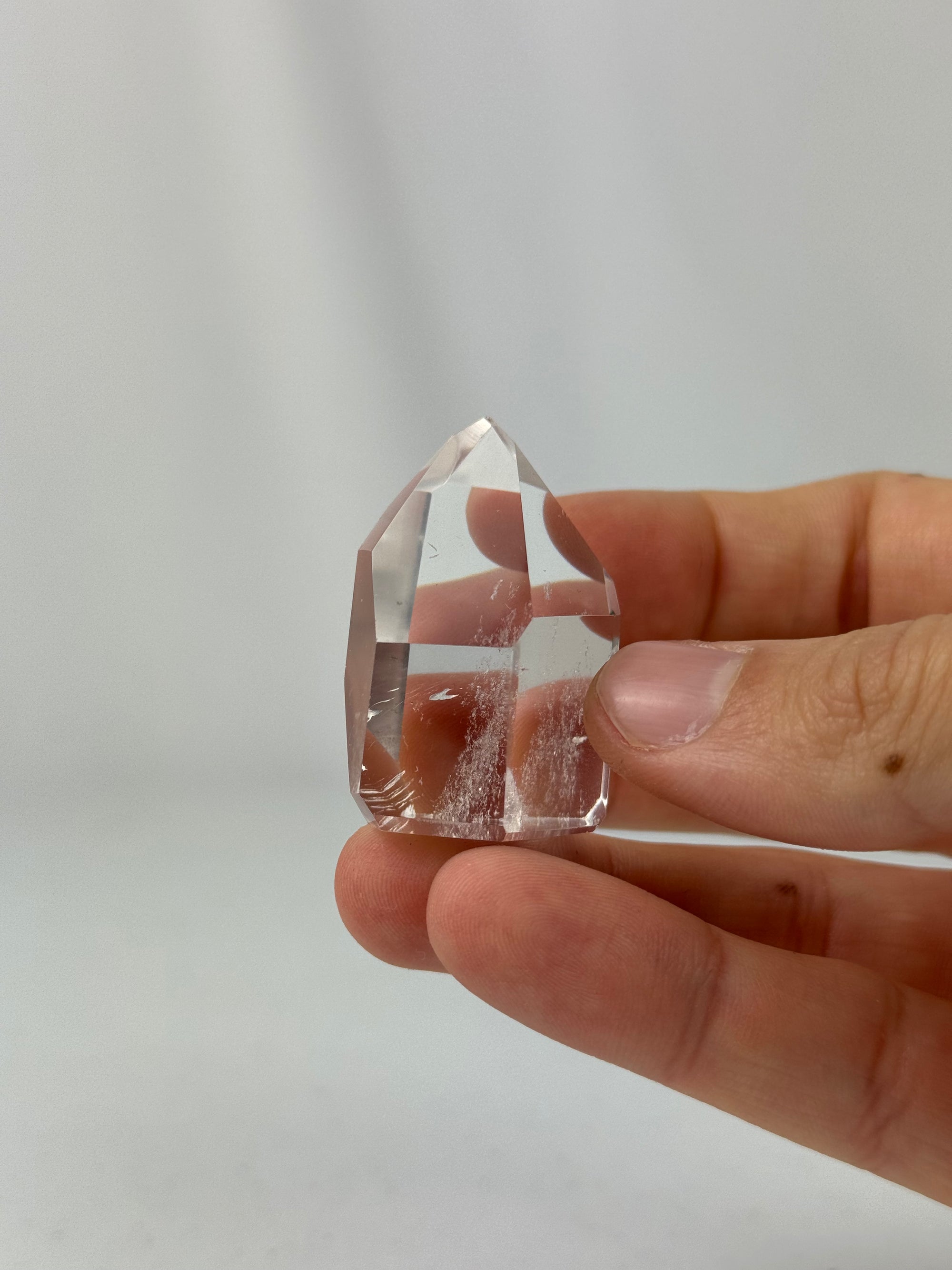 Clear quartz tower - natural, Brazil - The Crystal Showroom