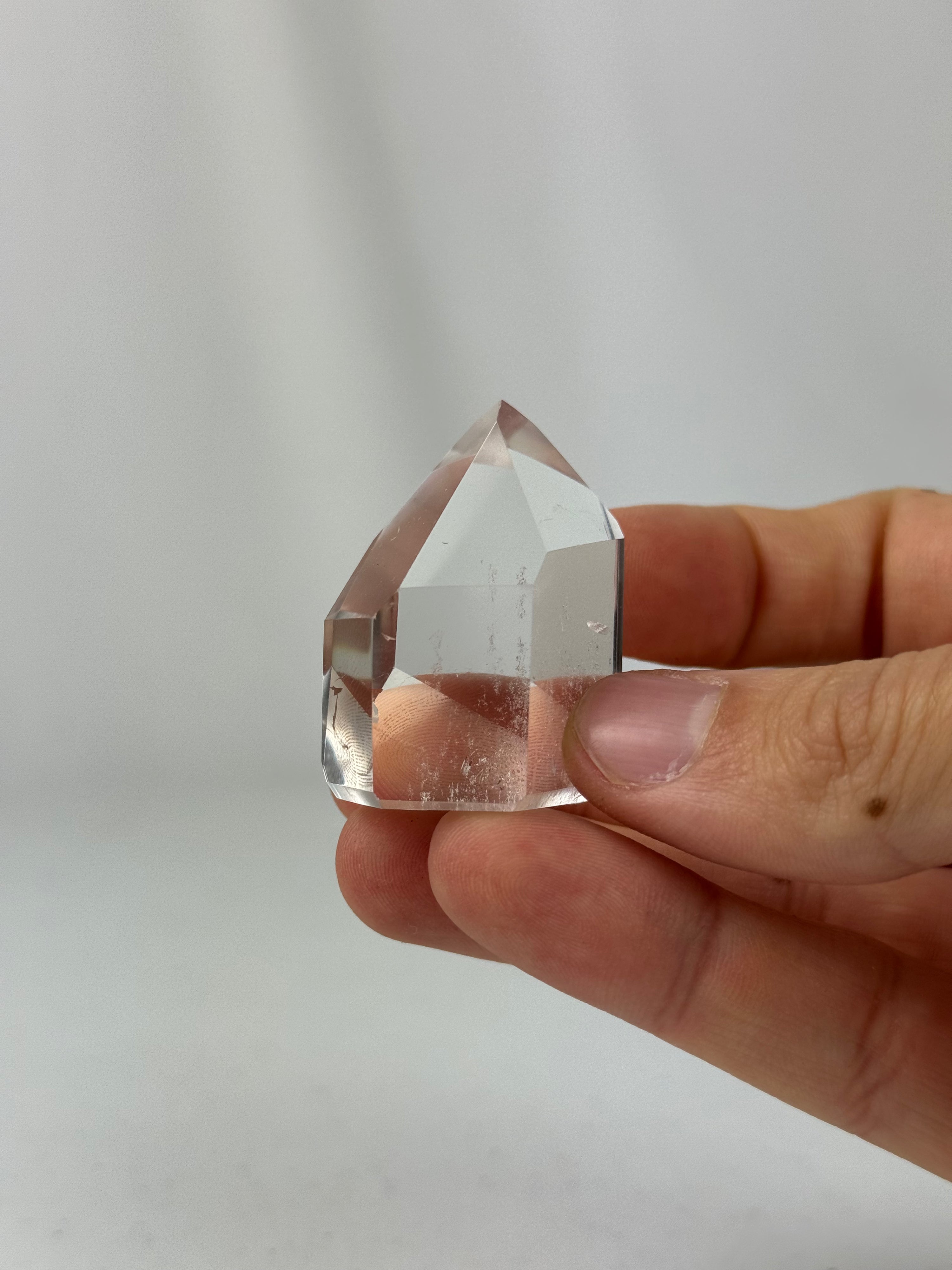 Clear quartz tower - natural, Brazil, view 2 - The Crystal Showroom