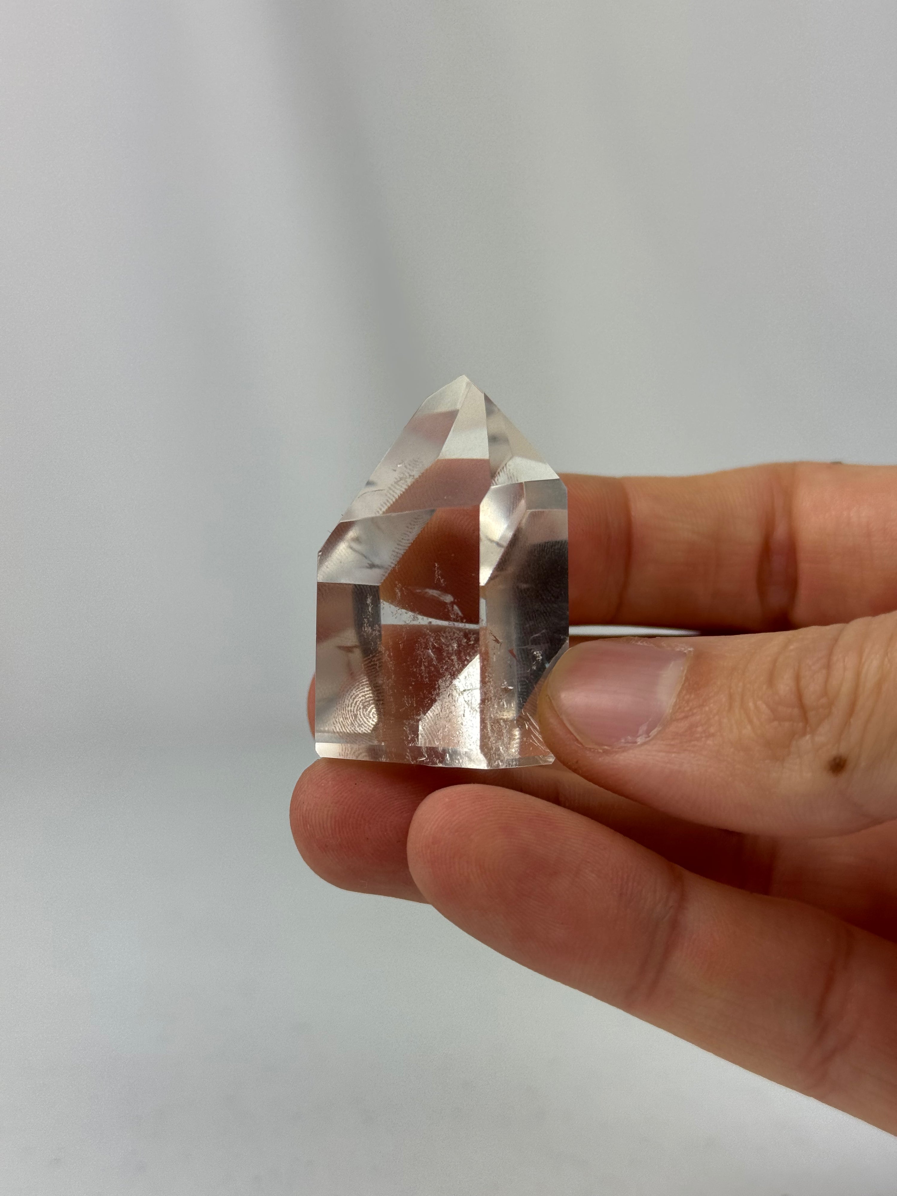 Clear quartz tower - natural, Brazil, view 3 - The Crystal Showroom