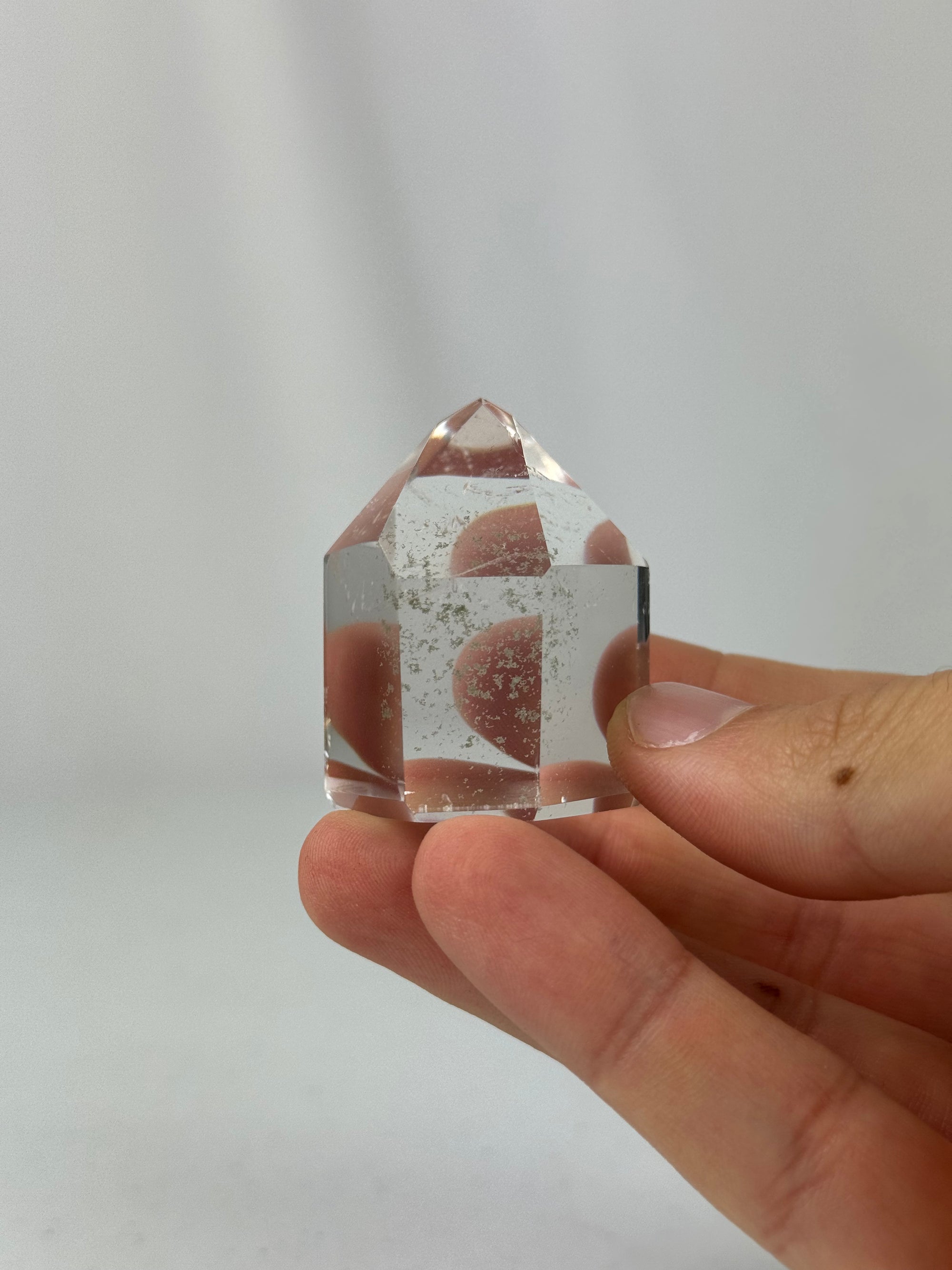 Clear quartz tower - natural, Brazil - The Crystal Showroom