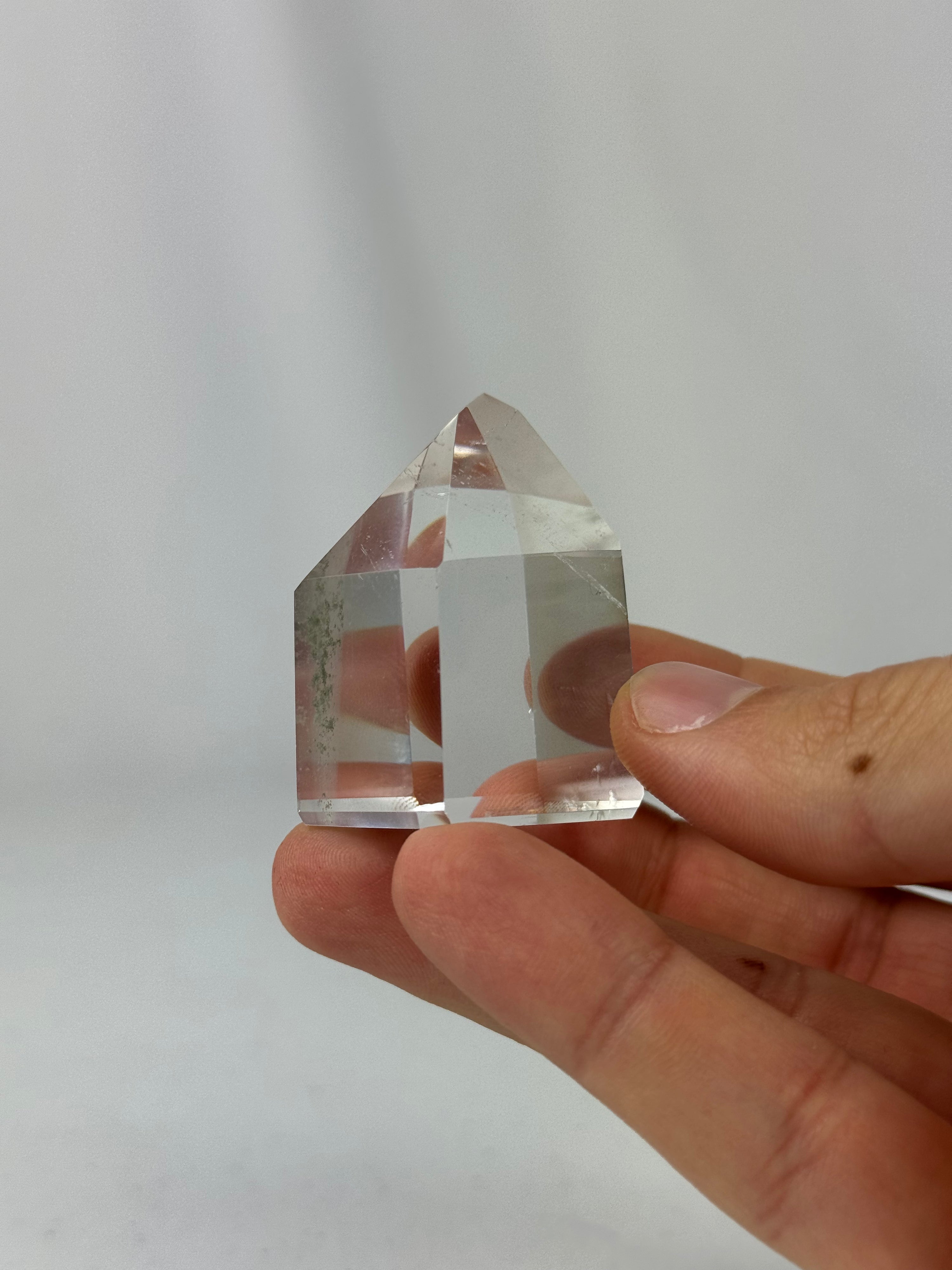 Clear quartz tower - natural, Brazil, view 3 - The Crystal Showroom