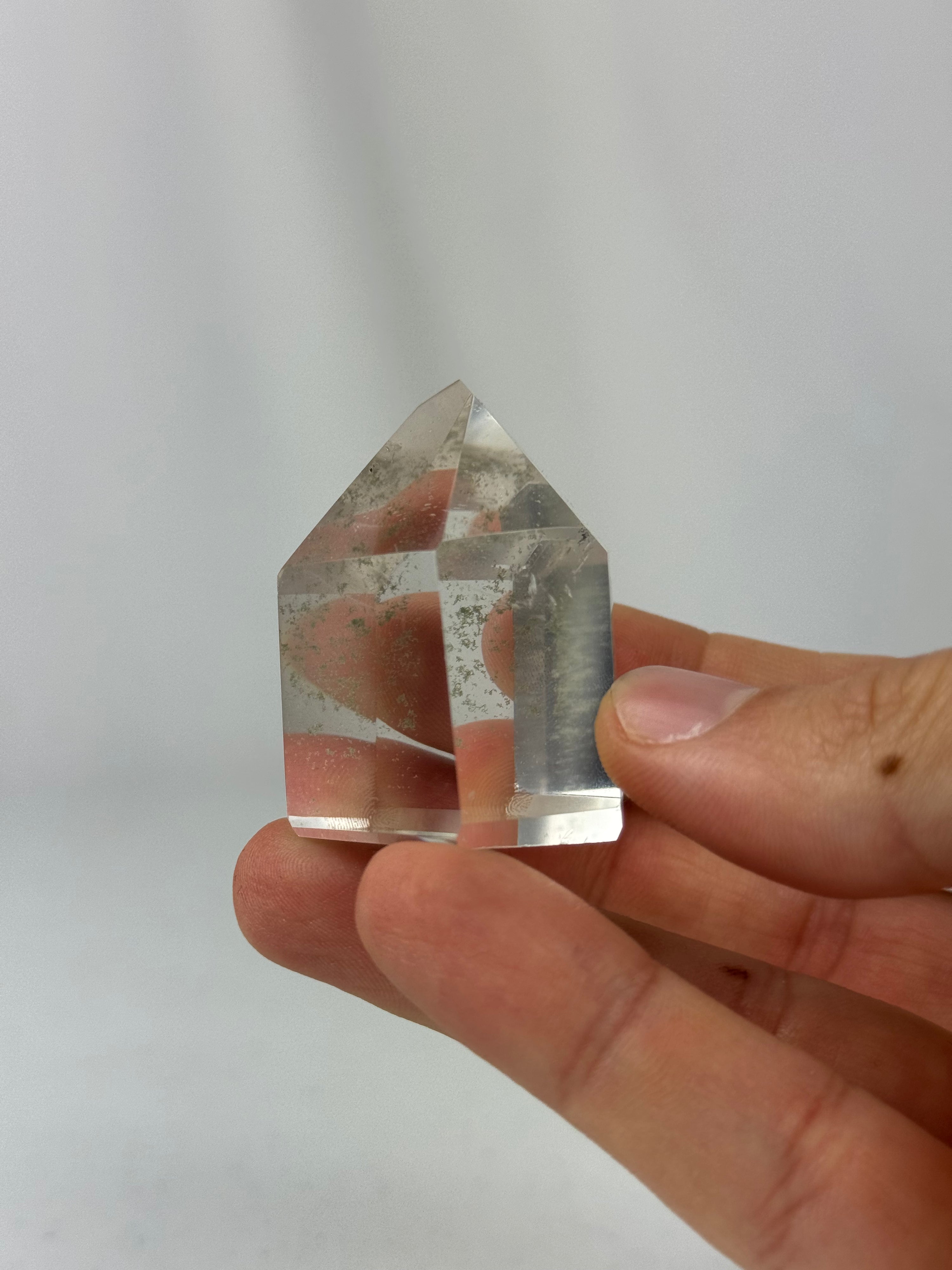 Clear quartz tower - natural, Brazil, view 4 - The Crystal Showroom