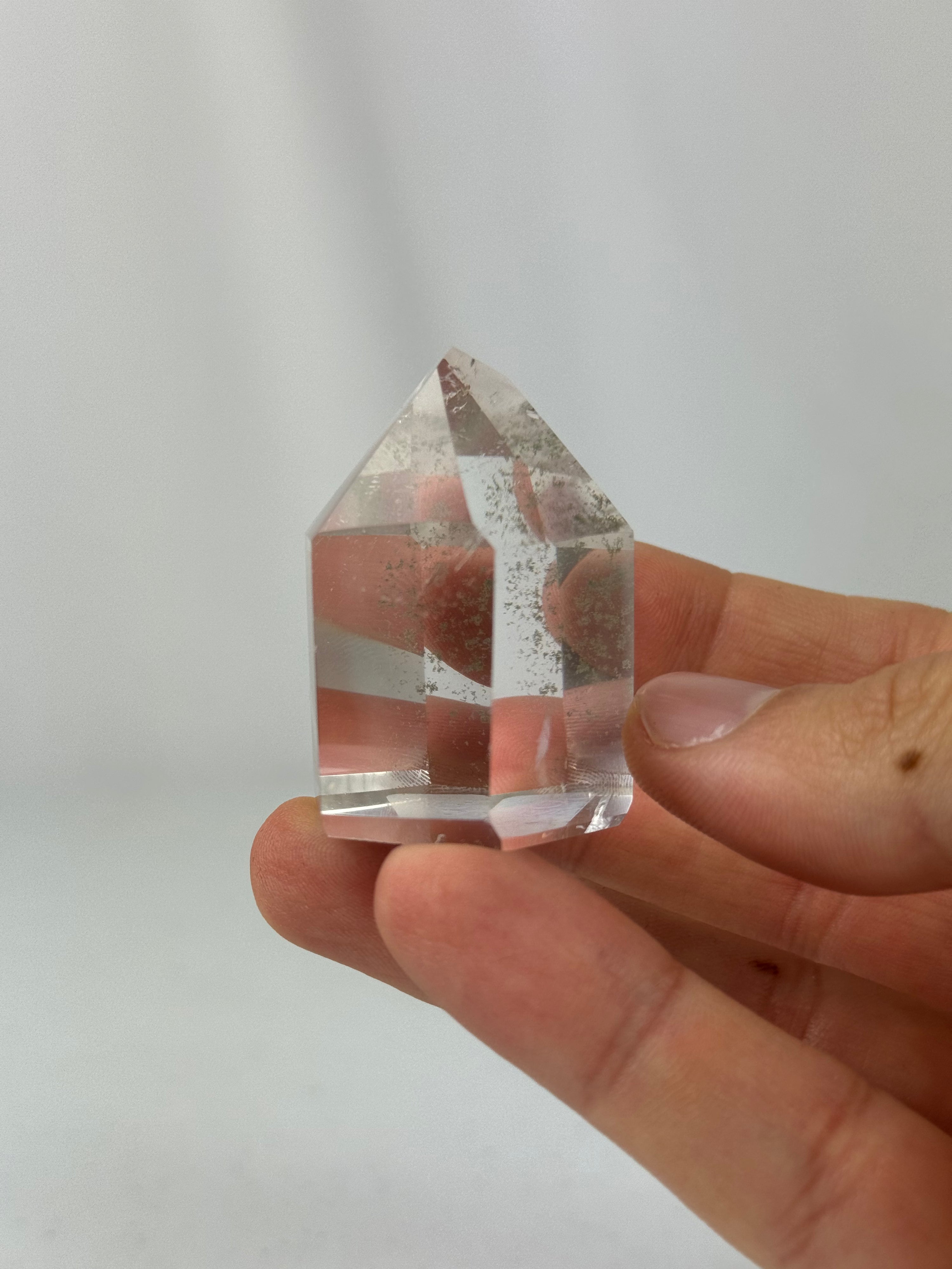 Clear quartz tower - natural, Brazil, view 5 - The Crystal Showroom
