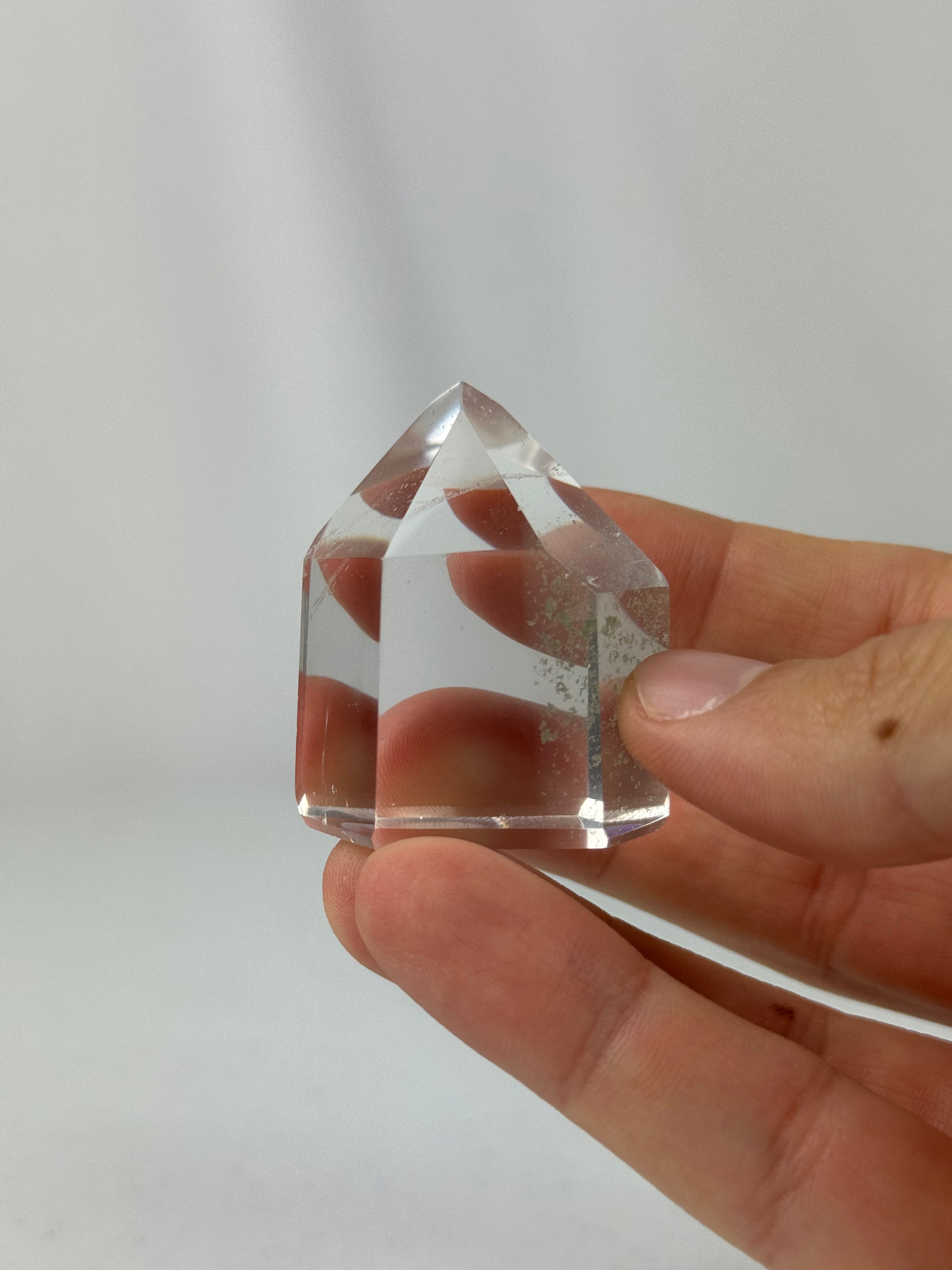 Clear quartz tower - natural, Brazil, view 6 - The Crystal Showroom