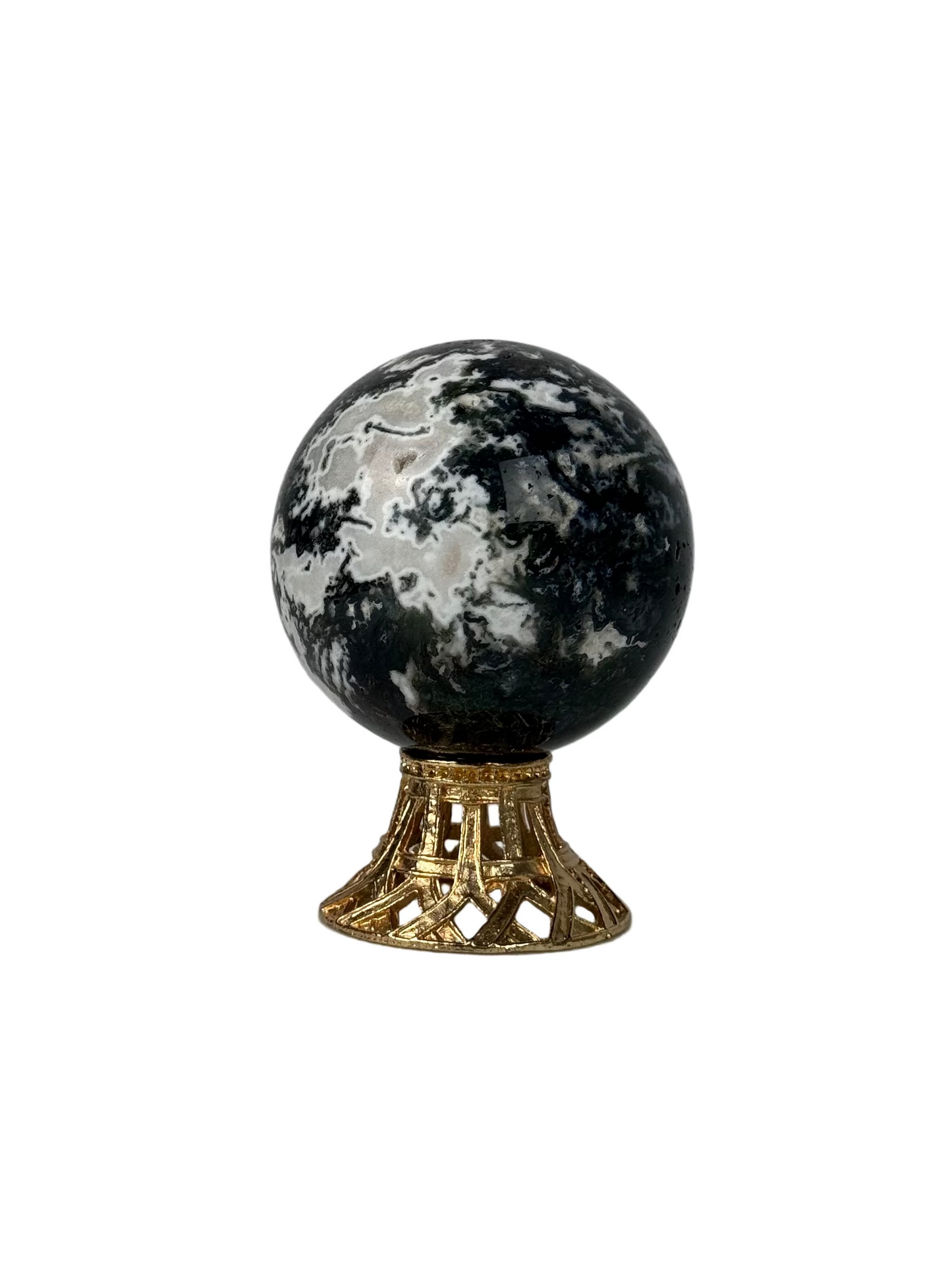 Moss Agate Sphere - A