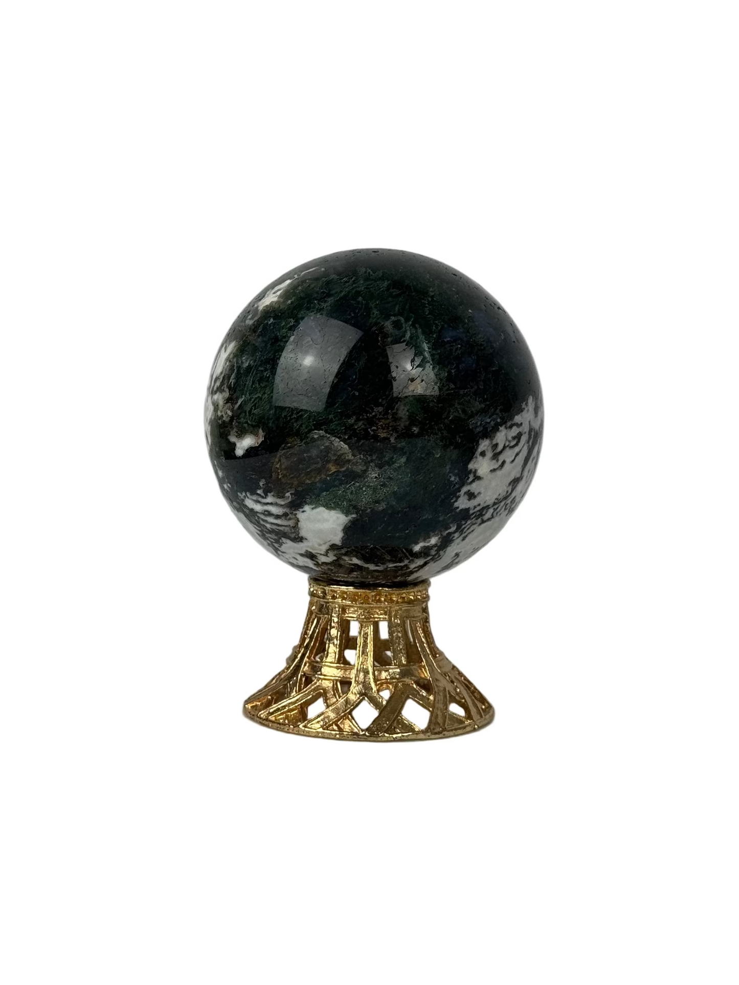 Moss Agate Sphere - A