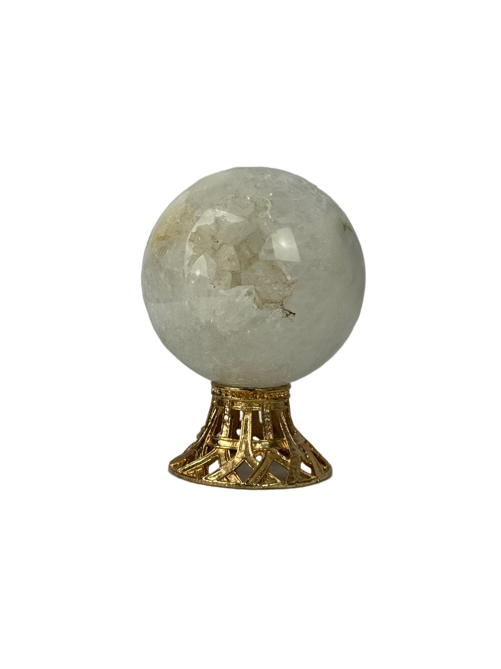 Moss agate sphere - natural, India - The Crystal Showroom