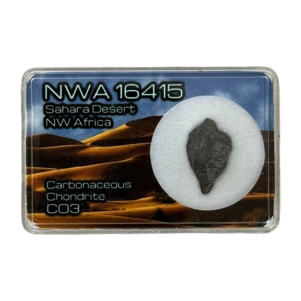 Carbonaceous chondrite fragment (A) — NWA 16415, Northwest Africa