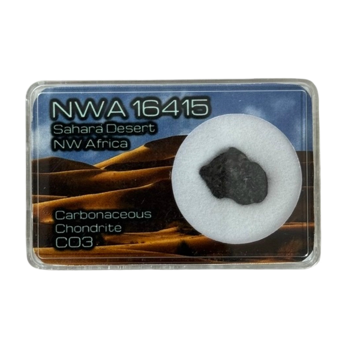 Carbonaceous chondrite fragment (B) — NWA 16415, Northwest Africa