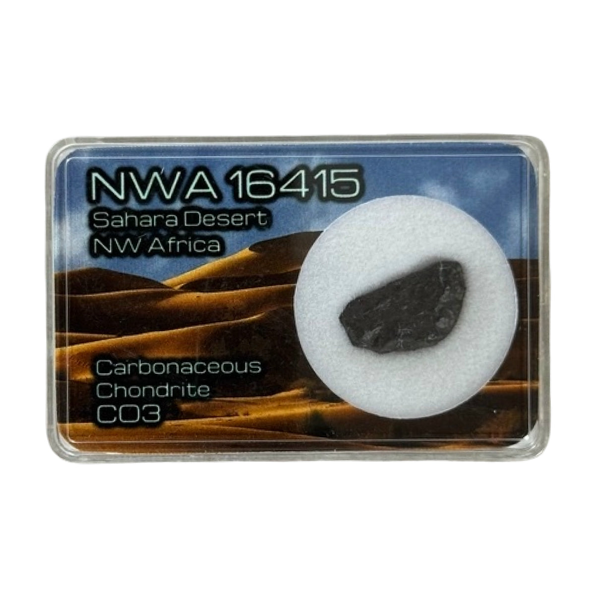 Carbonaceous chondrite fragment (C) — NWA 16415, Northwest Africa