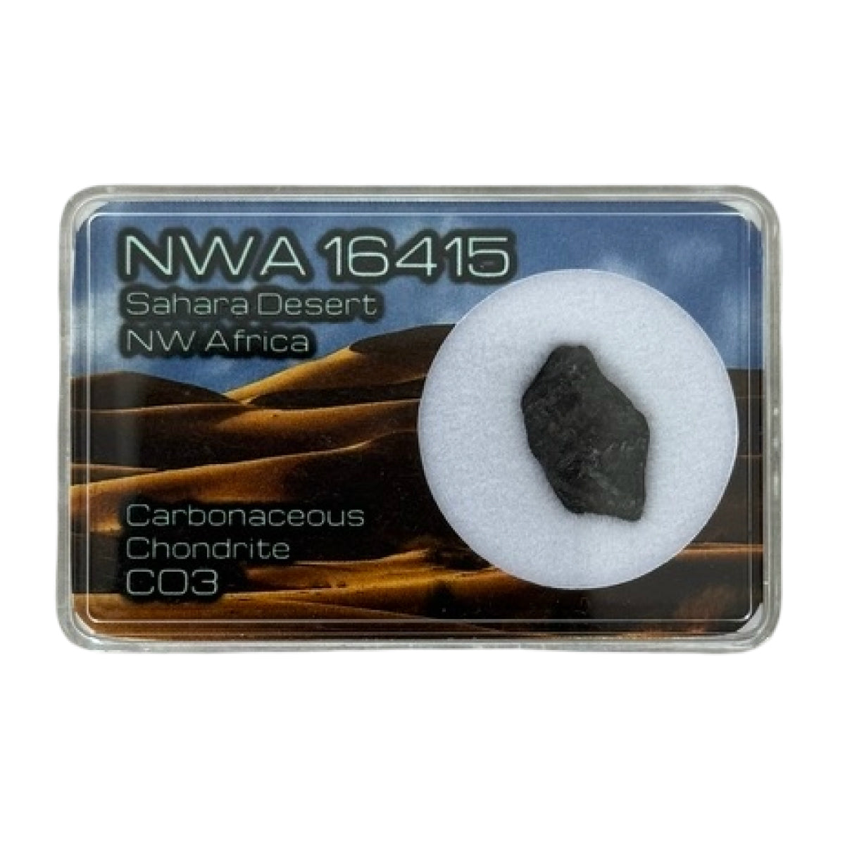 Carbonaceous chondrite fragment (D) — NWA 16415, Northwest Africa