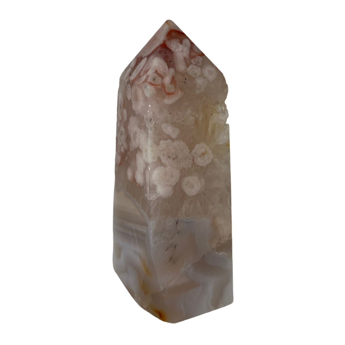 Pink Amethyst Flower Agate Tower