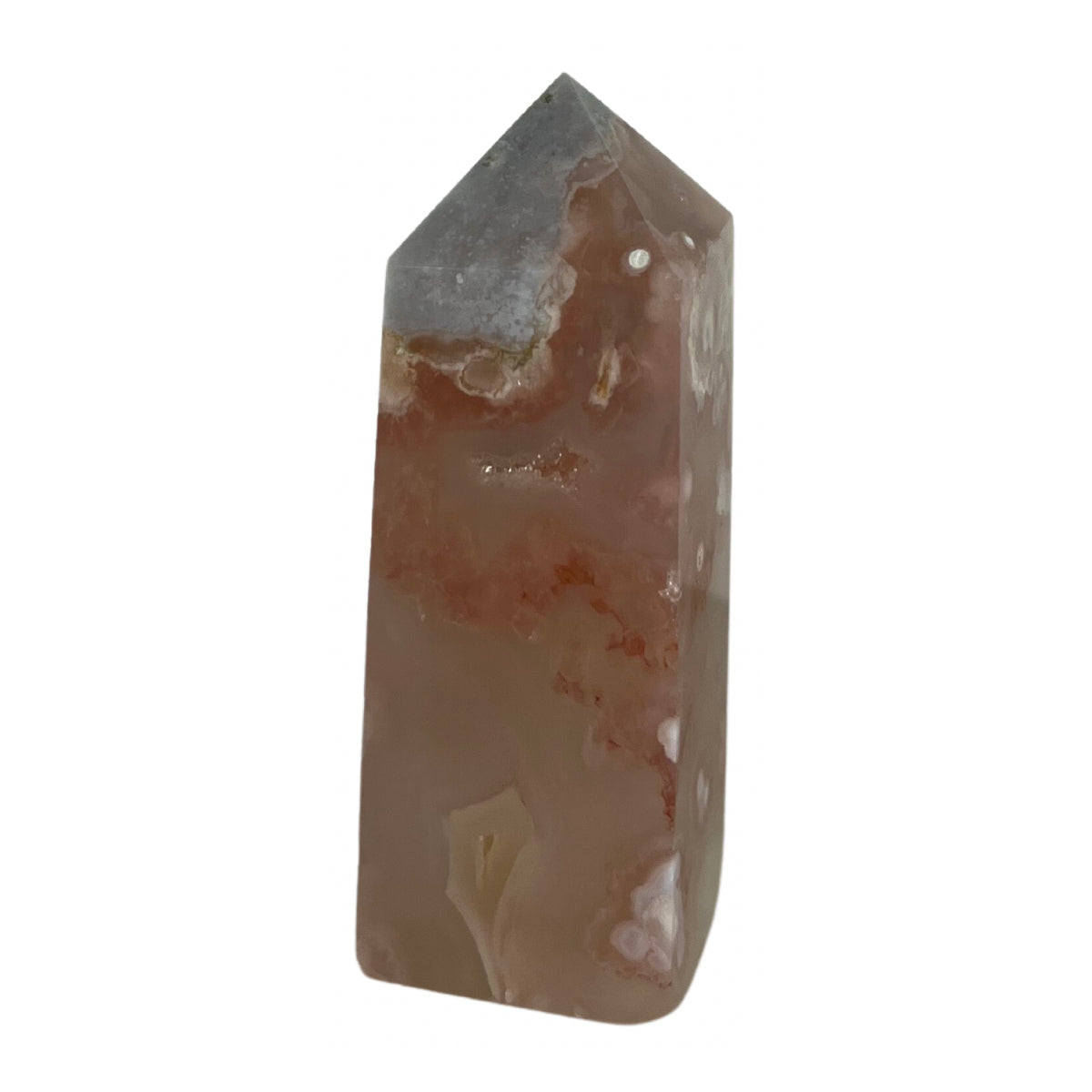 Pink Amethyst Flower Agate Tower