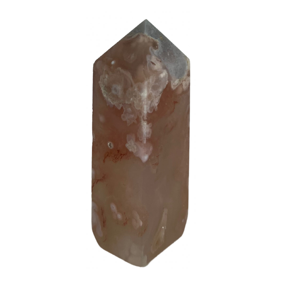 Pink Amethyst Flower Agate Tower