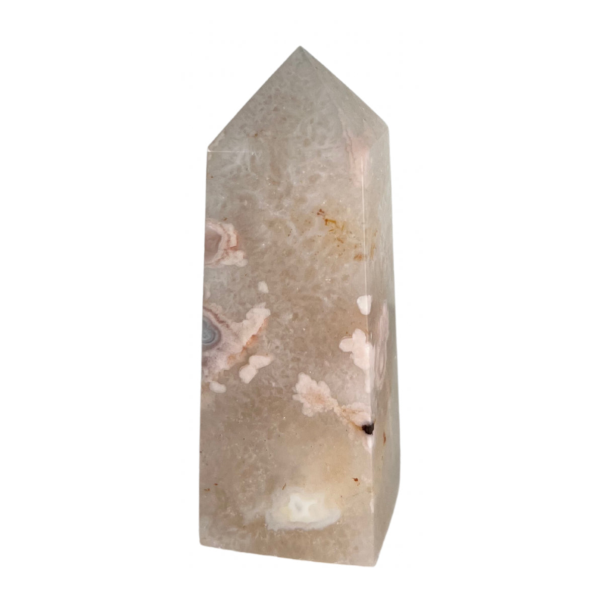 Pink Amethyst Flower Agate Tower