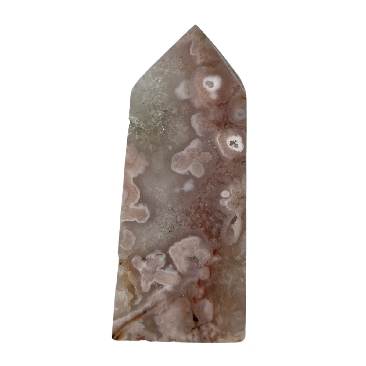 Pink Amethyst Flower Agate Tower