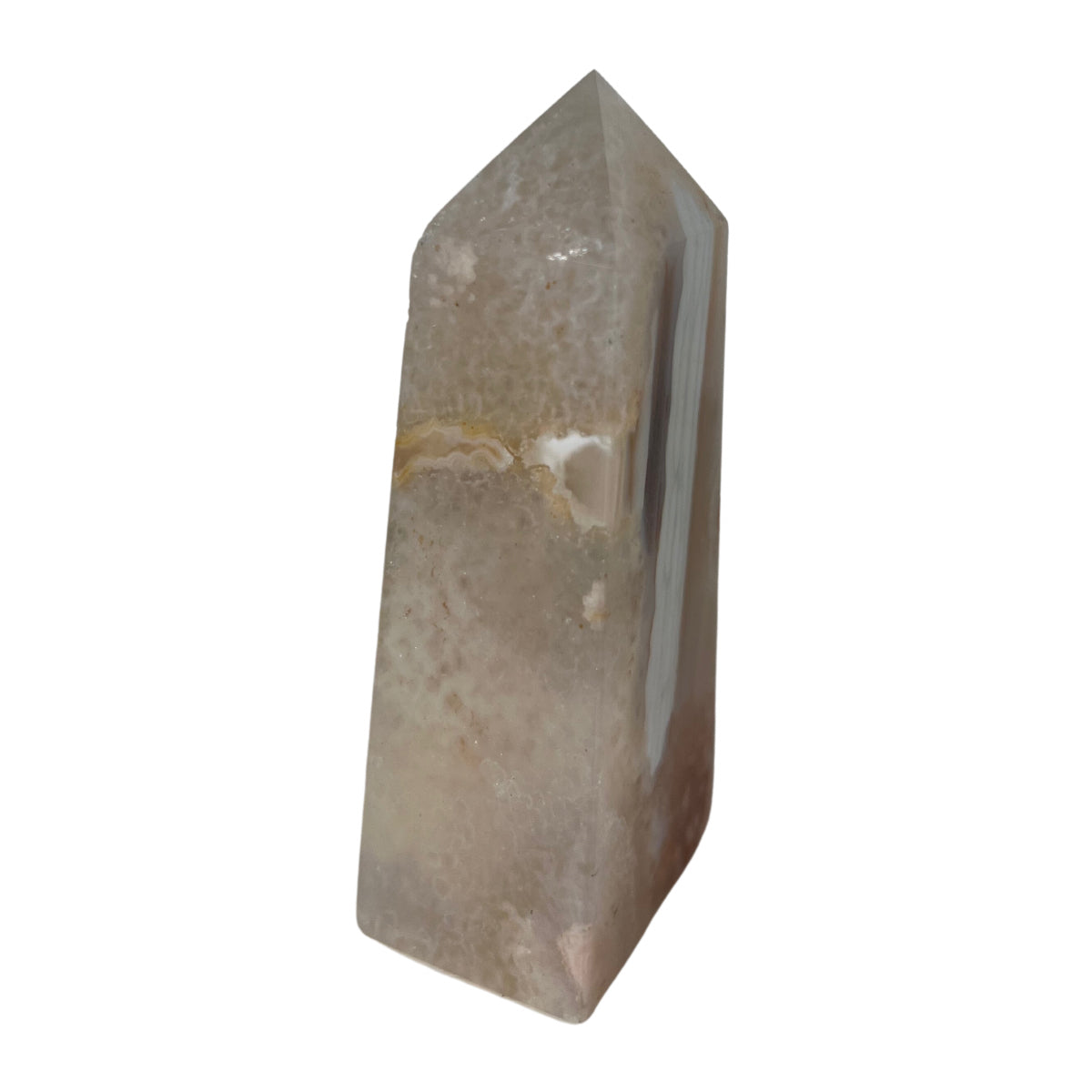 Pink Amethyst Flower Agate Tower