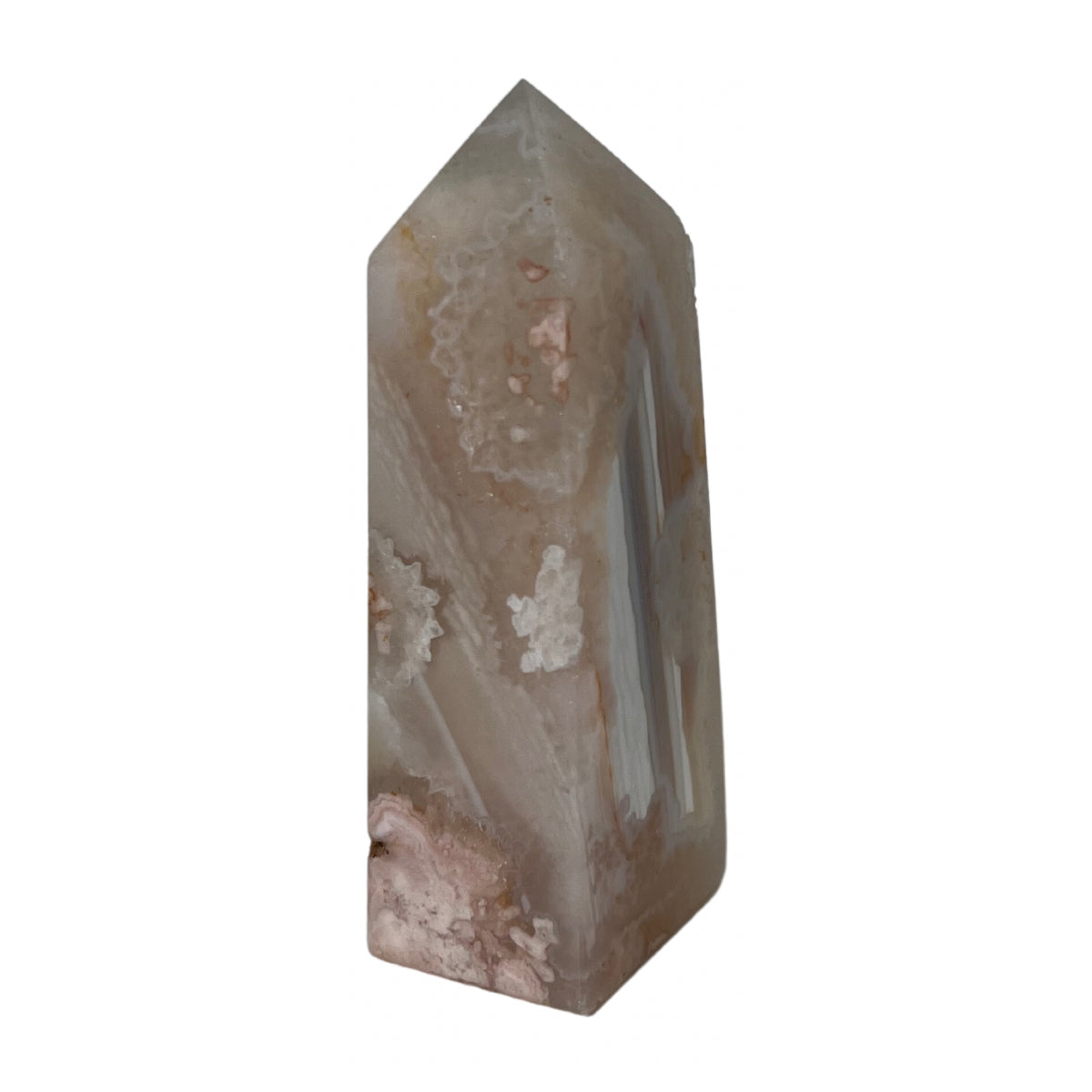Pink Amethyst Flower Agate Tower