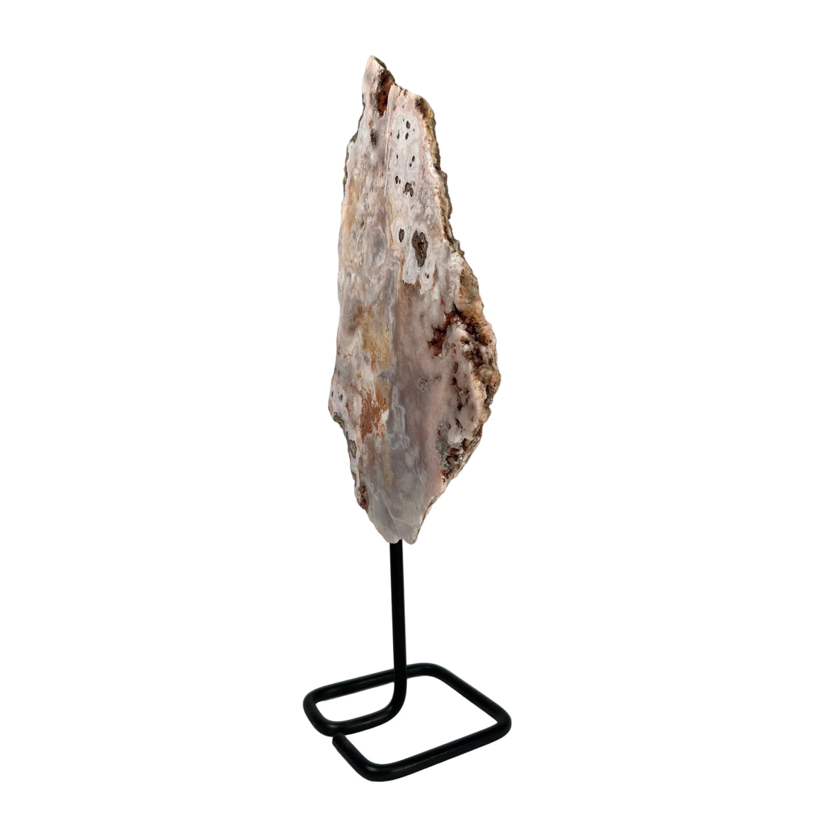 Pink Amethyst Slab On Stand